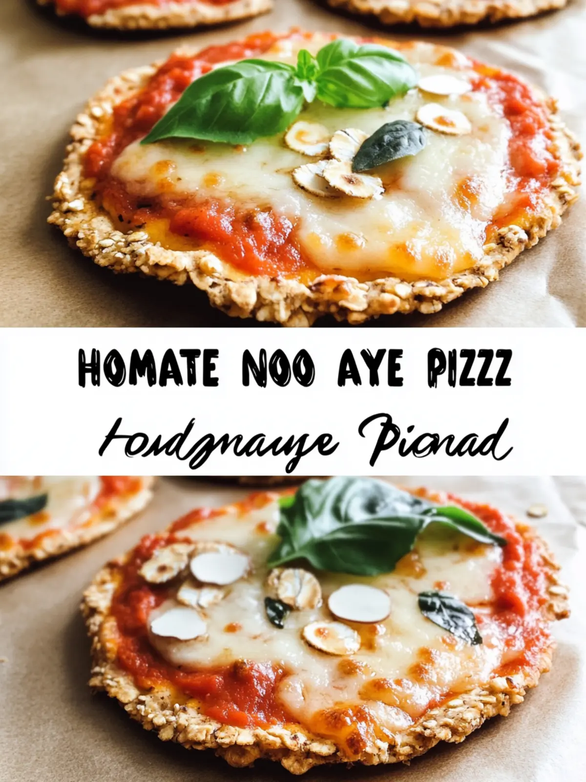 Homemade No Yeast Thin-Crust Oatmeal Mini-Pizza Bliss 2 HOMEMADE, NO YEAST, THIN-CRUST OATMEAL MINI-PIZZA