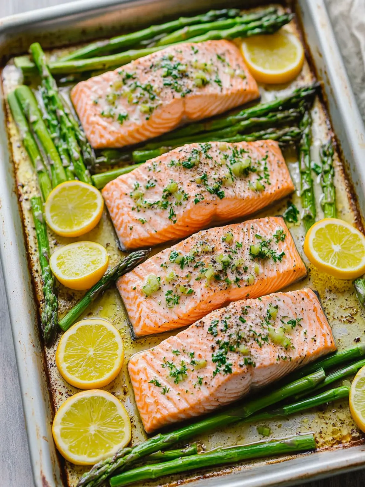Sheet Pan Salmon and Asparagus: Quick Lemon Garlic Delight 2 Sheet Pan Salmon and Asparagus
