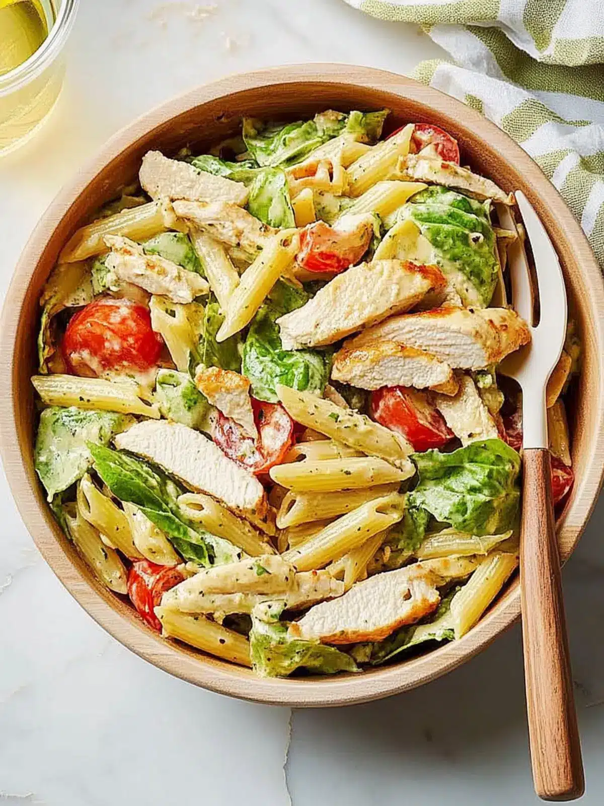 Chicken Caesar Pasta Salad: Quick, Crunchy, and Deliciously Easy 5 Chicken Caesar Pasta Salad
