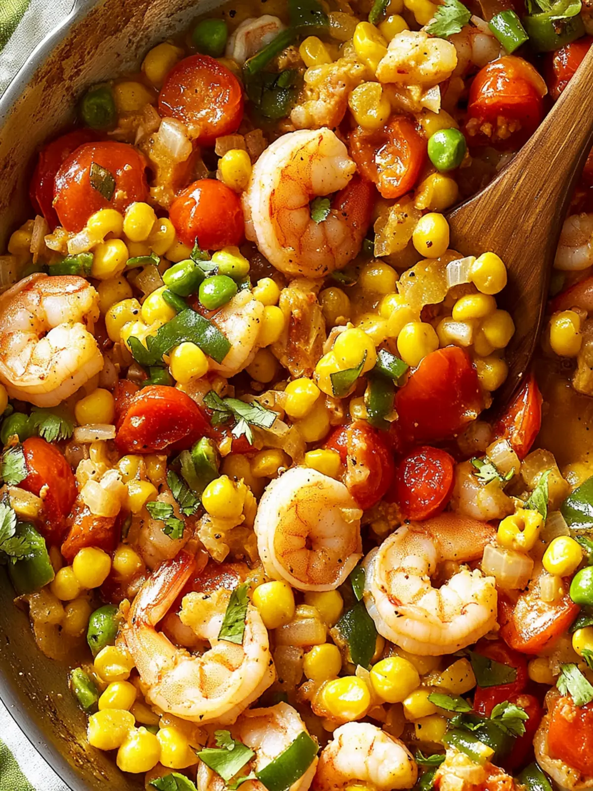Shrimp & Tomato Succotash Skillet: Quick One-Pan Delight 4 Shrimp & Tomato Succotash Skillet