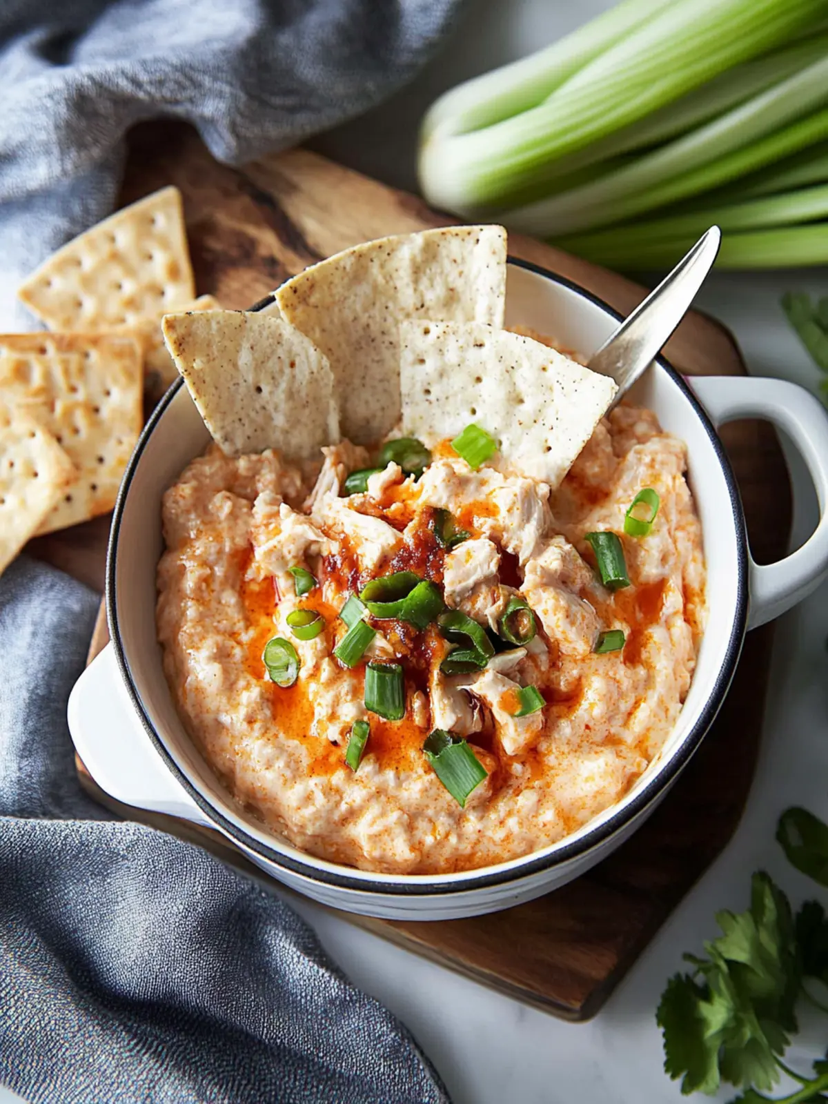Creamy Buffalo Chicken Dip: No-Bake Party Favorite Recipe 4 Buffalo Chicken Dip