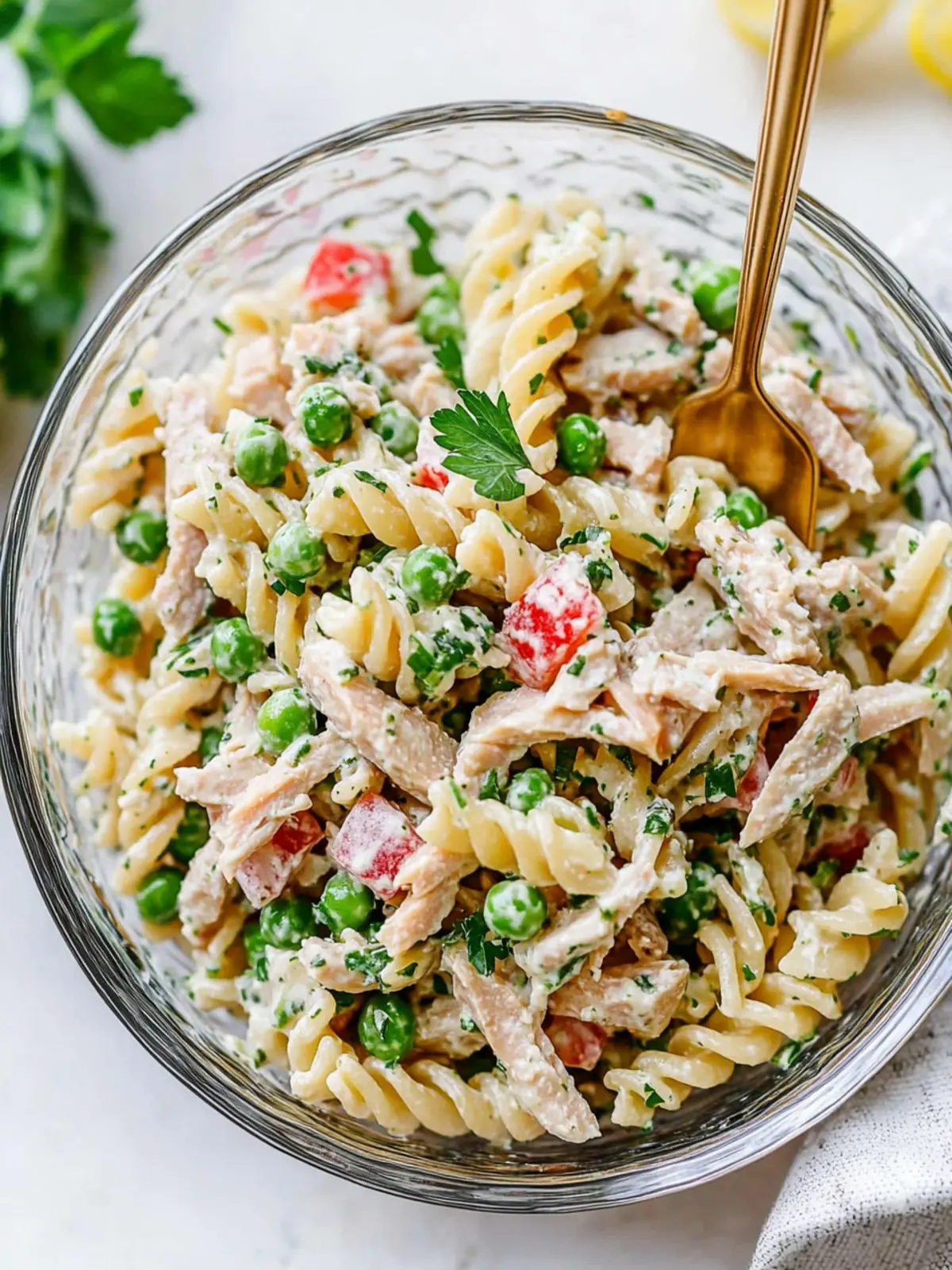 Healthy Tuna Pasta Salad with Peas for Quick Weeknight Meals 2 Healthy Tuna Pasta Salad with Peas