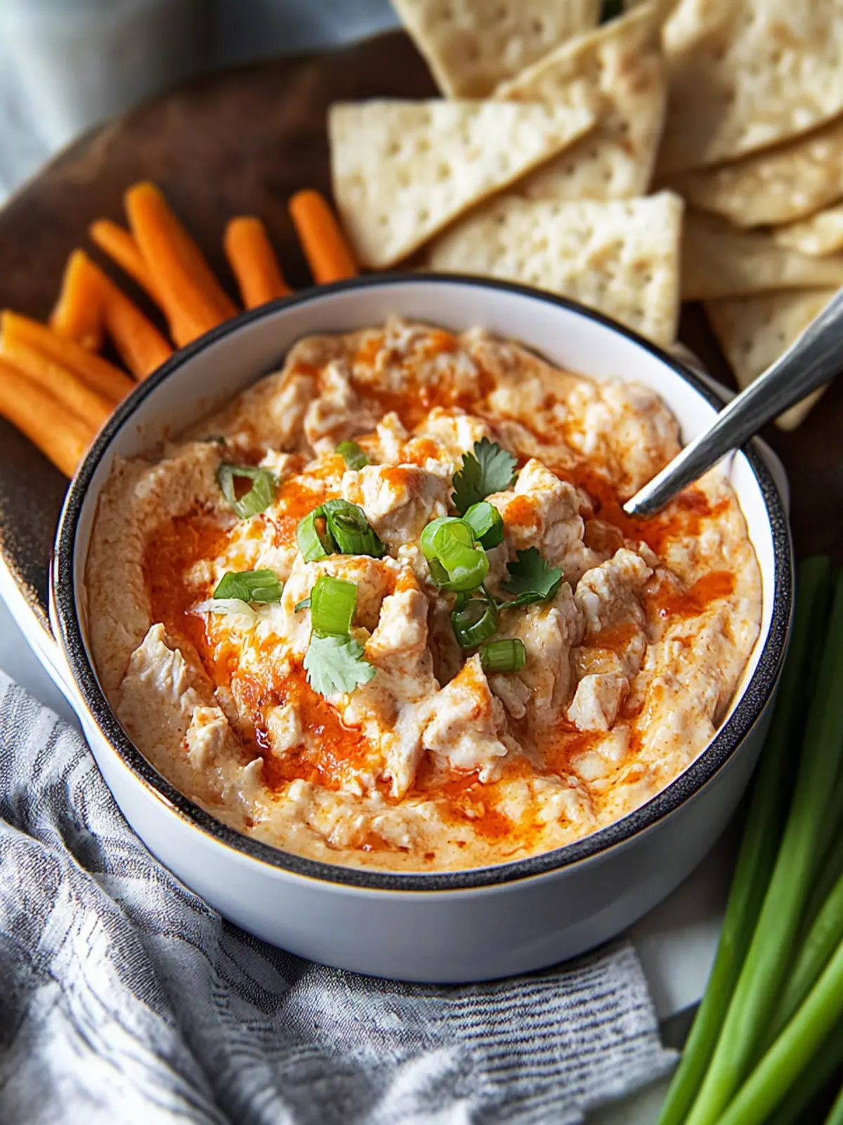 Creamy Buffalo Chicken Dip: No-Bake Party Favorite Recipe 3 Buffalo Chicken Dip