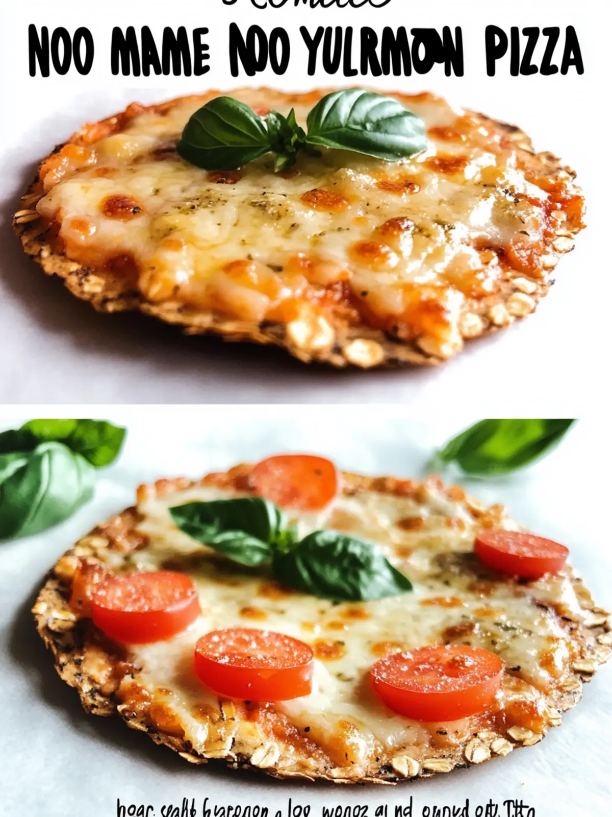 Homemade No Yeast Thin-Crust Oatmeal Mini-Pizza Delight 4 HOMEMADE, NO YEAST, THIN-CRUST OATMEAL MINI-PIZZA