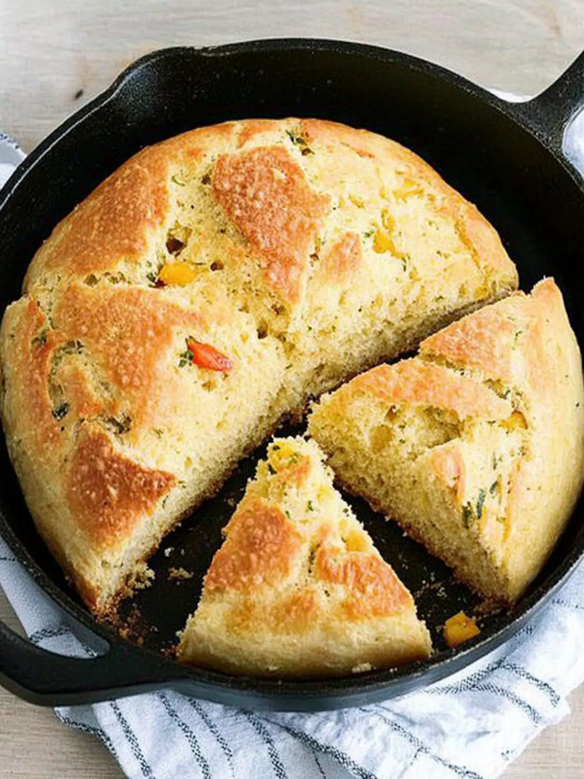 Delicious Skillet Herb Bread for Cozy Home Gatherings 5 Skillet Herb Bread
