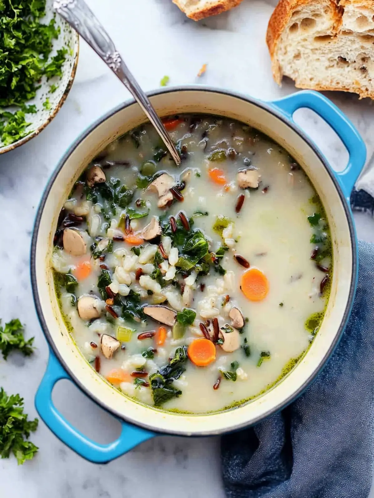 Creamy Wild Rice Soup: A Cozy Vegetarian Delight 5 Wild Rice Soup