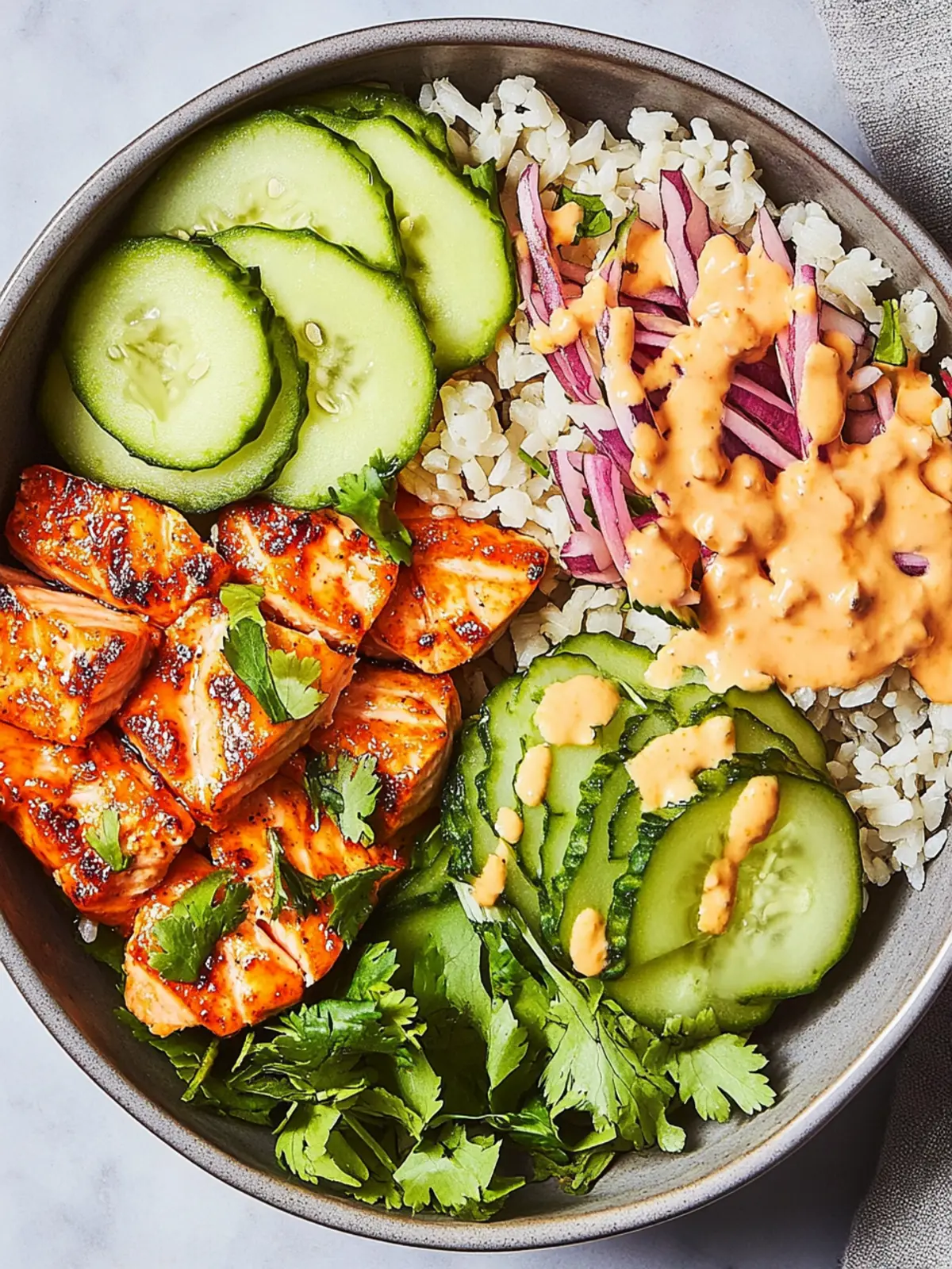 Spicy Salmon Bowls: A Flavor-Packed Healthy Delight 3 Spicy Salmon Bowls