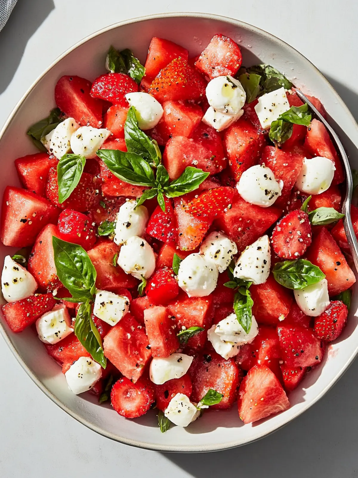 Refreshing Watermelon Strawberry Caprese Salad for Summer Vibes 2 Watermelon Strawberry Caprese Salad