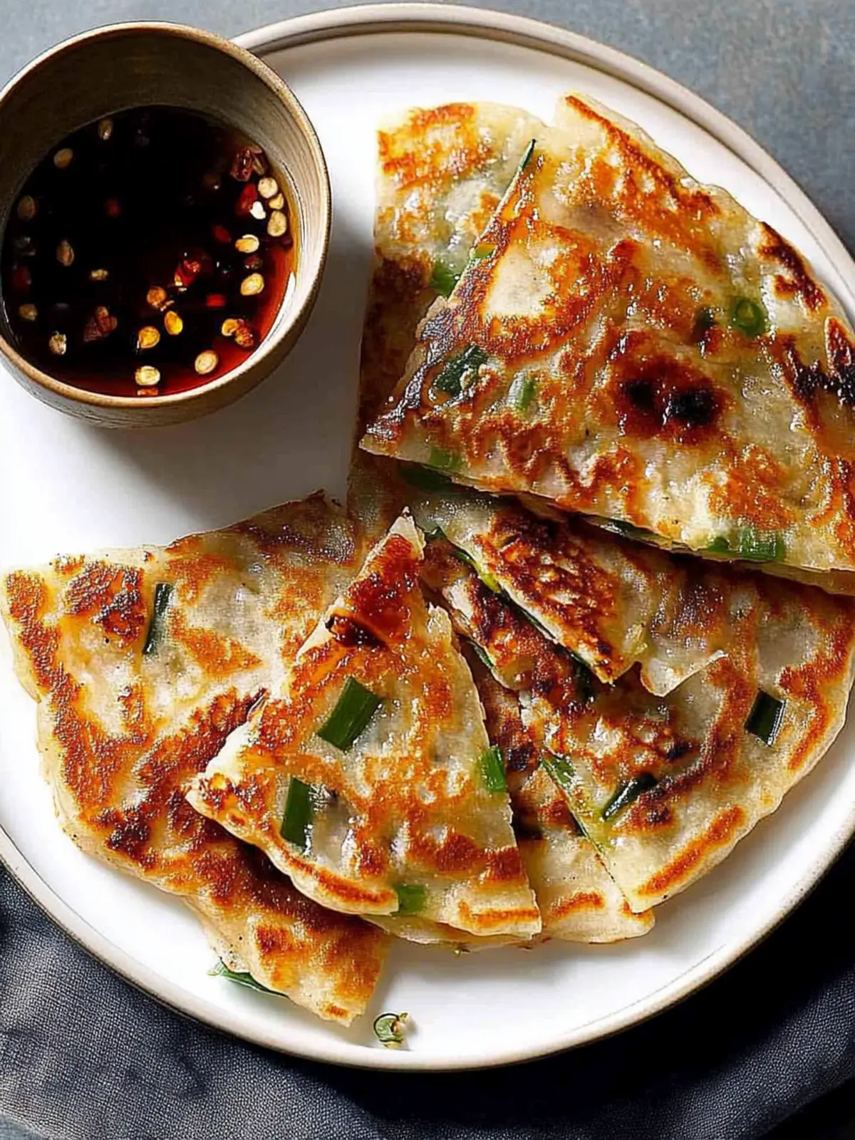 Crispy Scallion Pancakes That Bring Home the Flavors of China 3 Scallion Pancakes