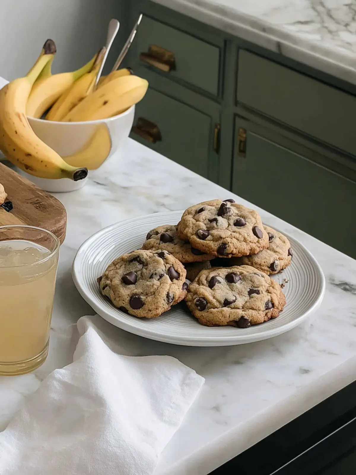 Warm Banana Chocolate Chip Cookies in Just 30 Minutes 5 Banana Chocolate Chip Cookies