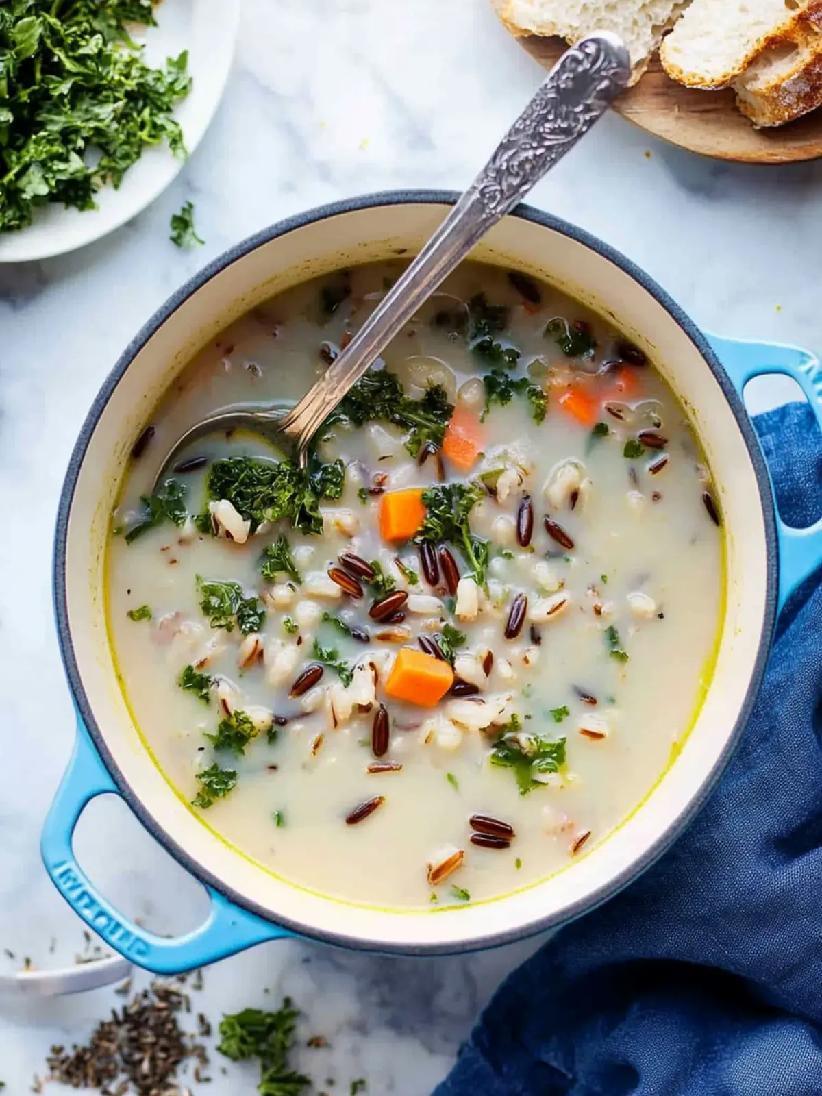 Creamy Wild Rice Soup: A Cozy Vegetarian Delight 4 Wild Rice Soup
