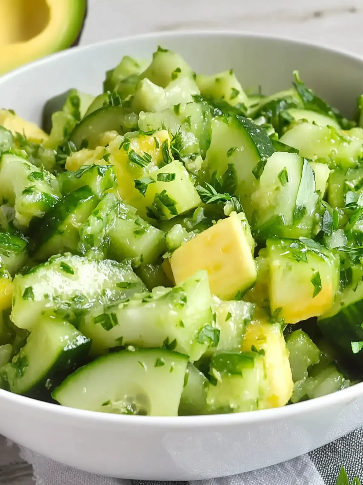 Refreshing Cucumber and Avocado Salad to Beat Boring Meals 4 Cucumber and Avocado Salad