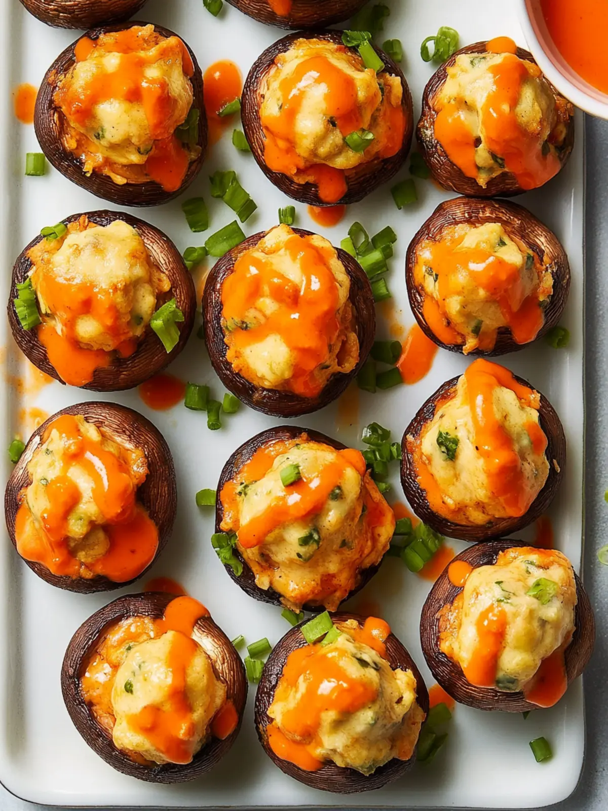 Buffalo-Stuffed Mushrooms: Irresistibly Spicy Appetizer Delight 2 Buffalo-Stuffed Mushrooms