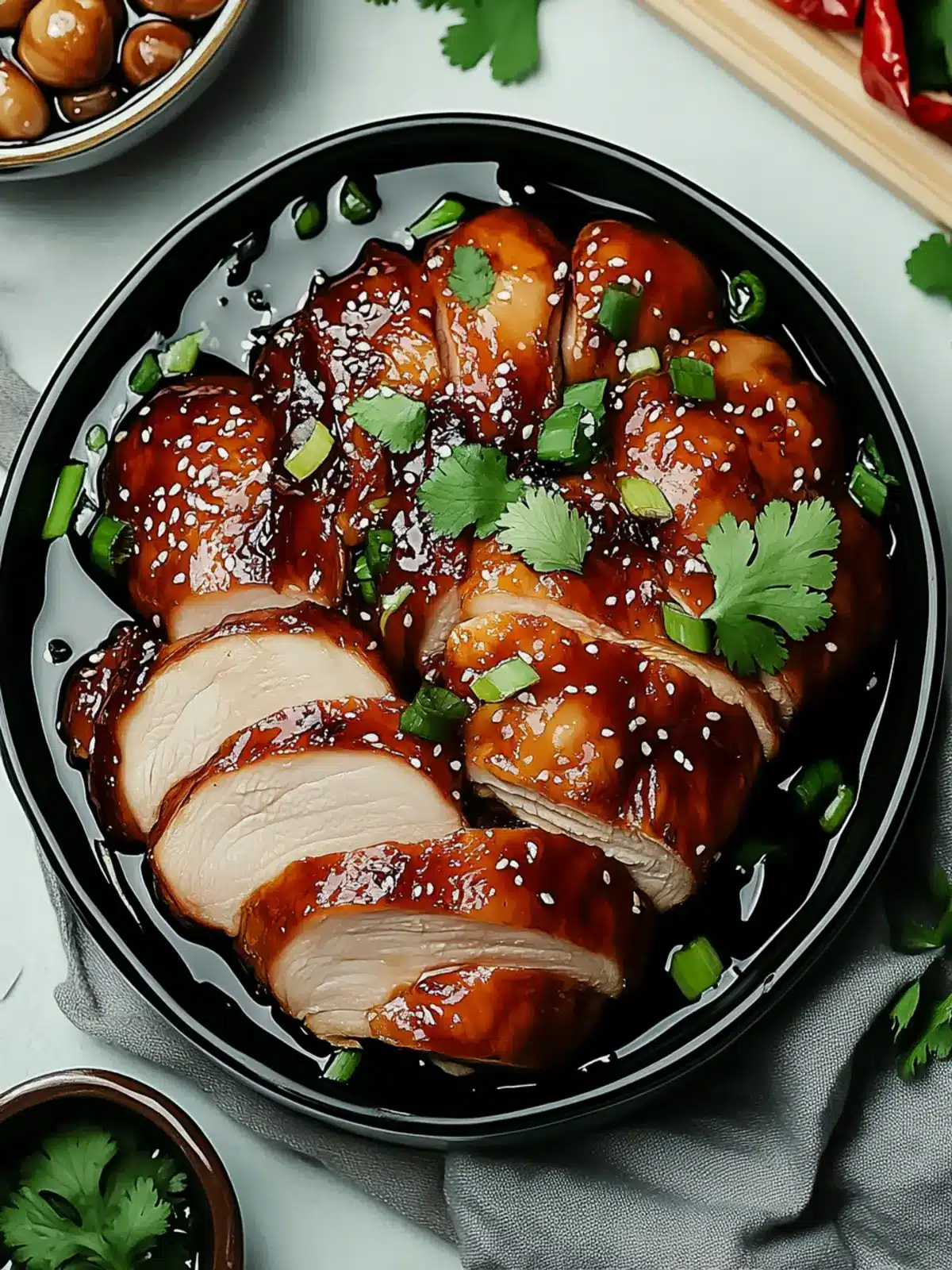 Mouthwatering Char Siu Chicken: Sweet & Savory Delight! 3 Char Siu Chicken