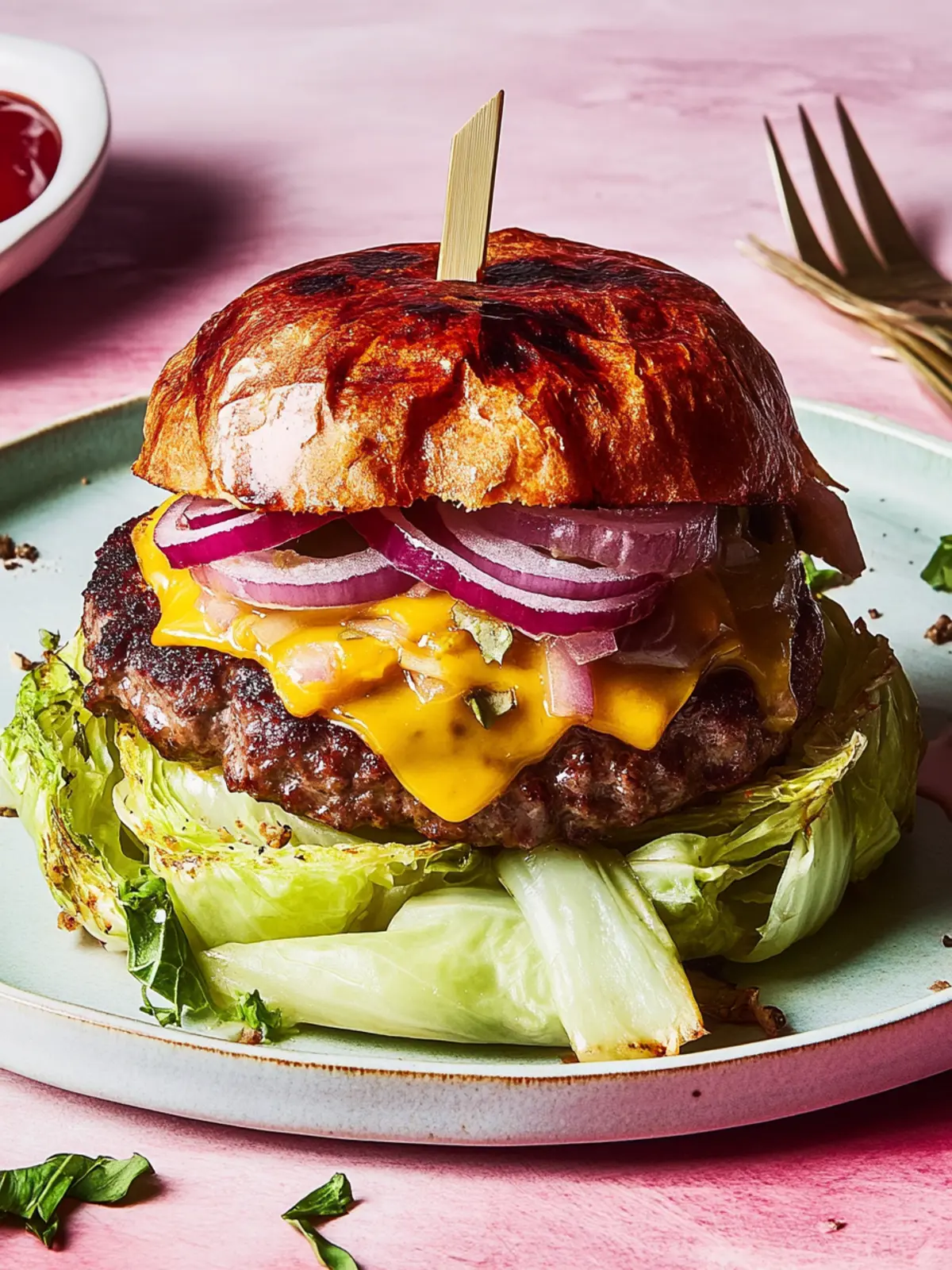 Savor the Flavor: Roasted Cabbage Burgers for a Healthy Twist 2 Roasted Cabbage Burgers