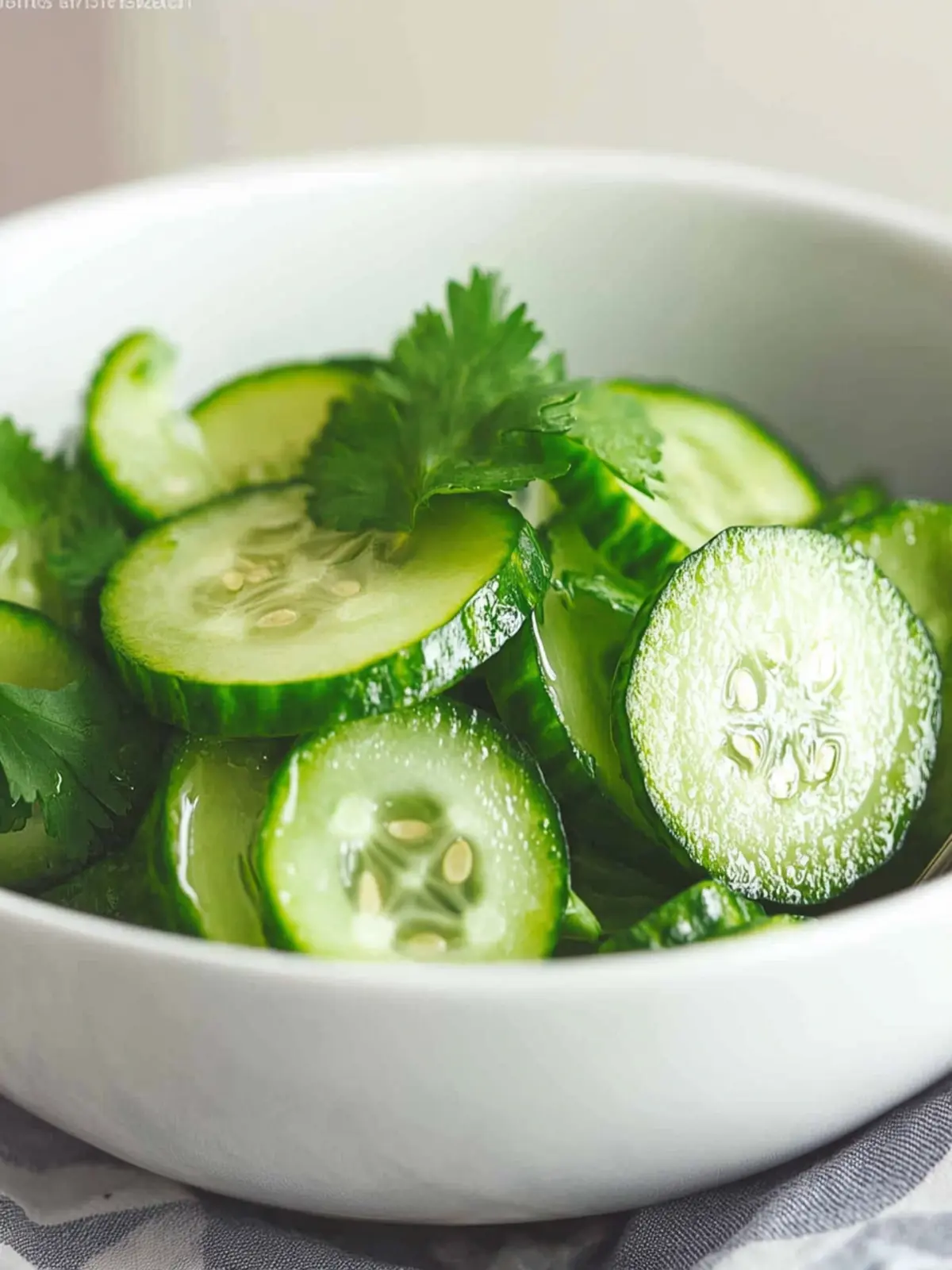 Delicious Cucumber Salad with Cilantro and Lime in 5 Minutes 4 Cucumber Salad with Cilantro and Lime