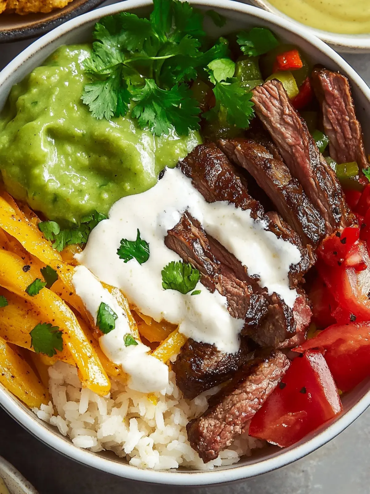 Steak Fajita Power Bowls: Flavor-Packed Meal Prep Delight 3 Steak Fajita Power Bowls
