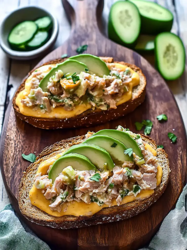 Ultimate Open-Faced Tuna Melt
