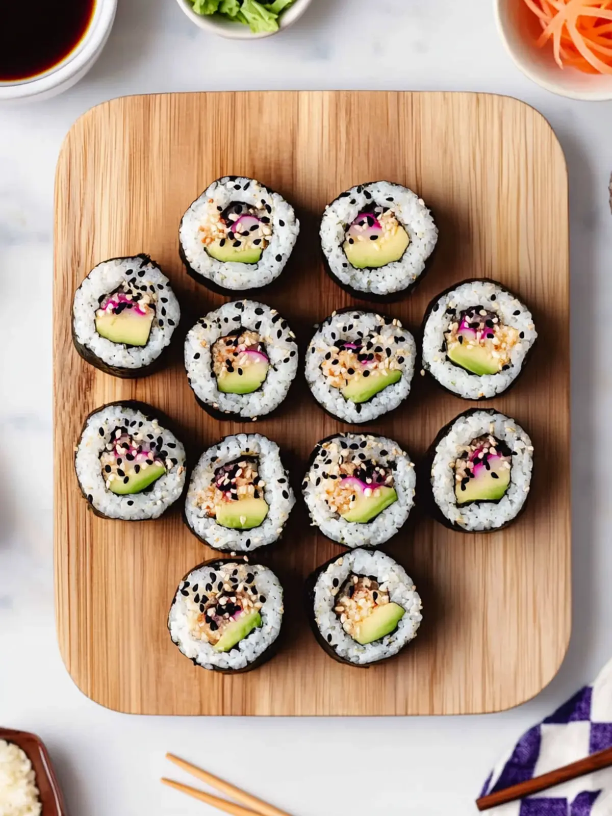 Make Maki Sushi Recipe Fun with Brown Rice & Fresh Veggies 2 Maki Sushi Recipe