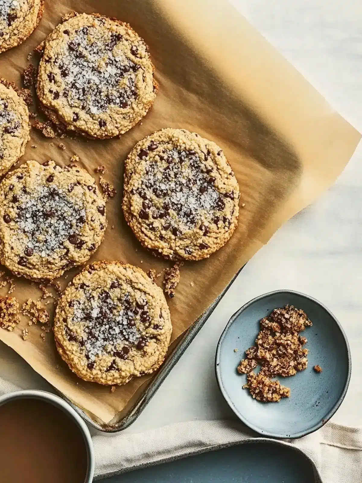 Salted Chocolate Chip Tahini Cookies for Chewy Bliss 5 Salted chocolate chip tahini cookies