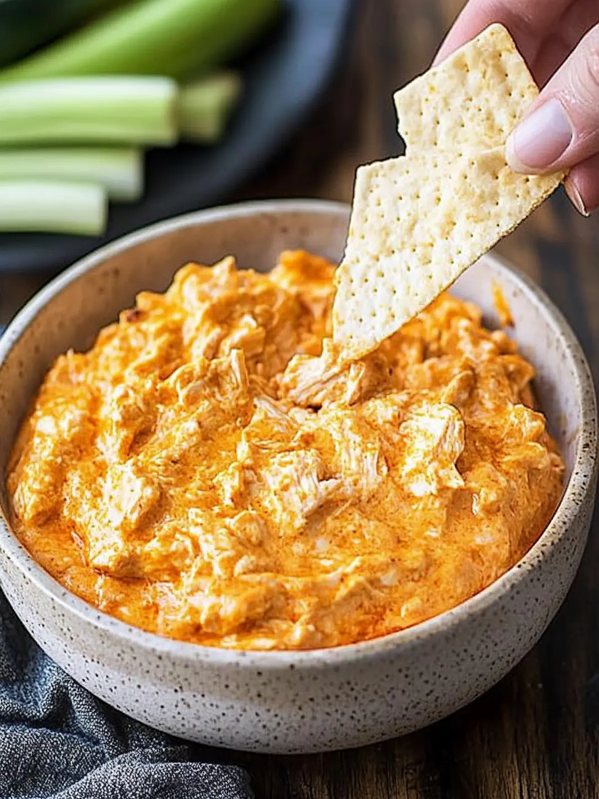 Creamy Crock Pot Buffalo Chicken Dip for Game Day Fun 5 Crock Pot Buffalo Chicken Dip