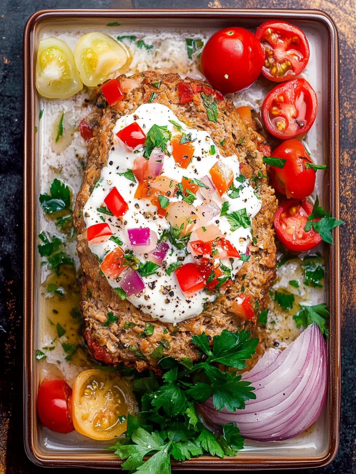 Savory Mediterranean Turkey Meatloaf with Tzatziki Bliss 4 Mediterranean Turkey Meatloaf