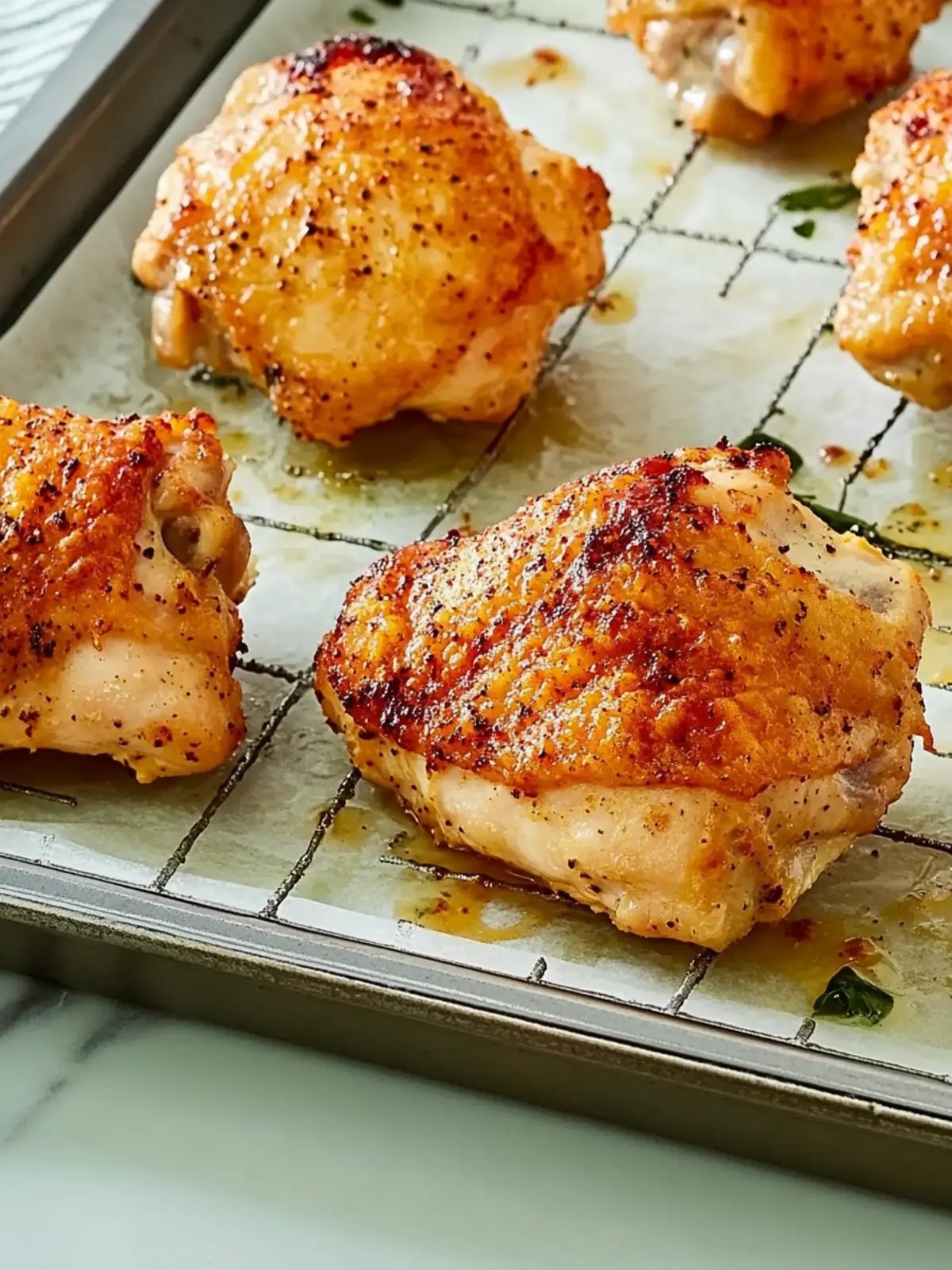 Crispy Baked Chicken Thighs: Juicy Flavor, Easy Prep! 3 Crispy Baked Chicken Thighs