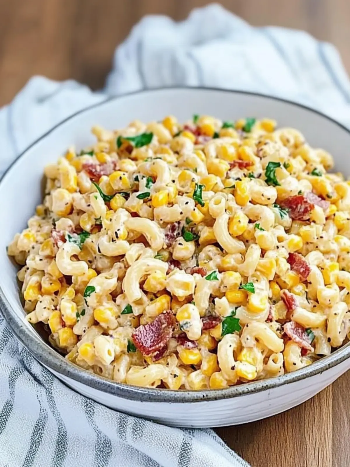 Crack Corn Pasta Salad with Bacon: A Zesty Summer Hit 4 Crack Corn Pasta Salad with Bacon