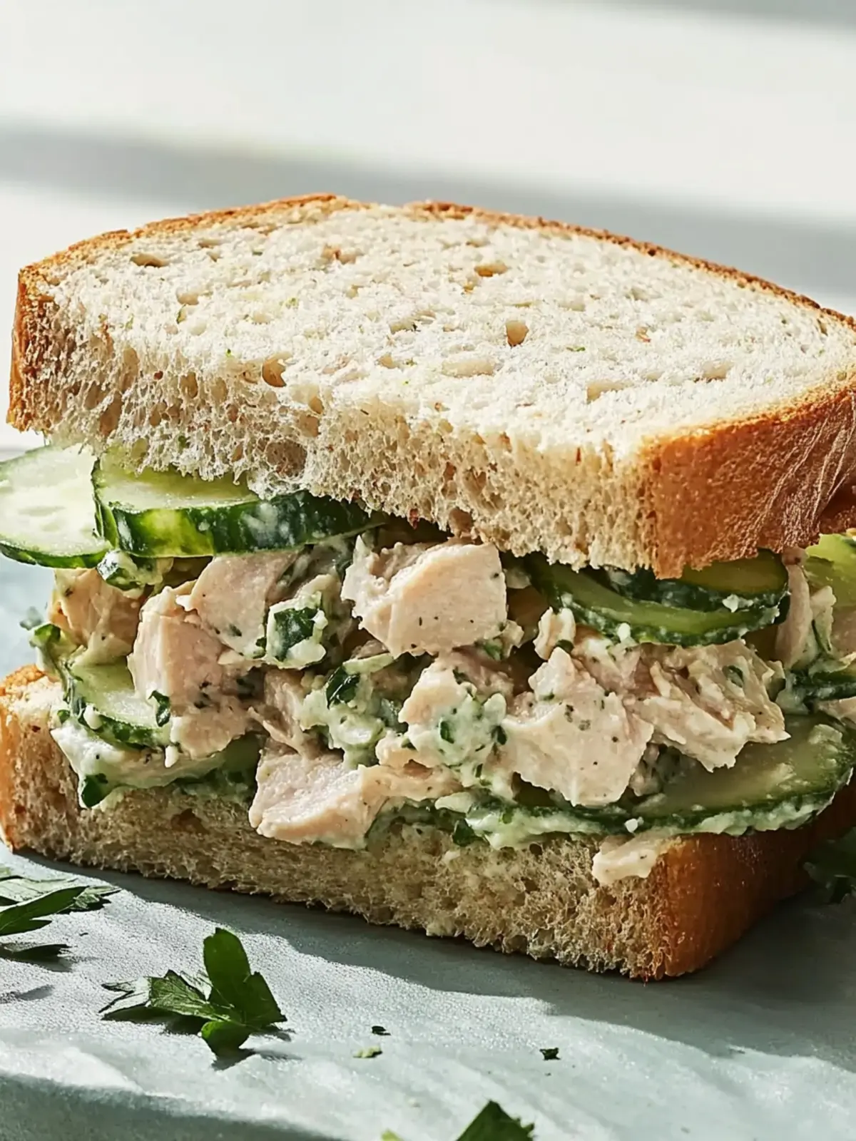 Delicious Cucumber–Tuna Salad Sandwich for a Fresh Twist 5 Cucumber–Tuna Salad Sandwich