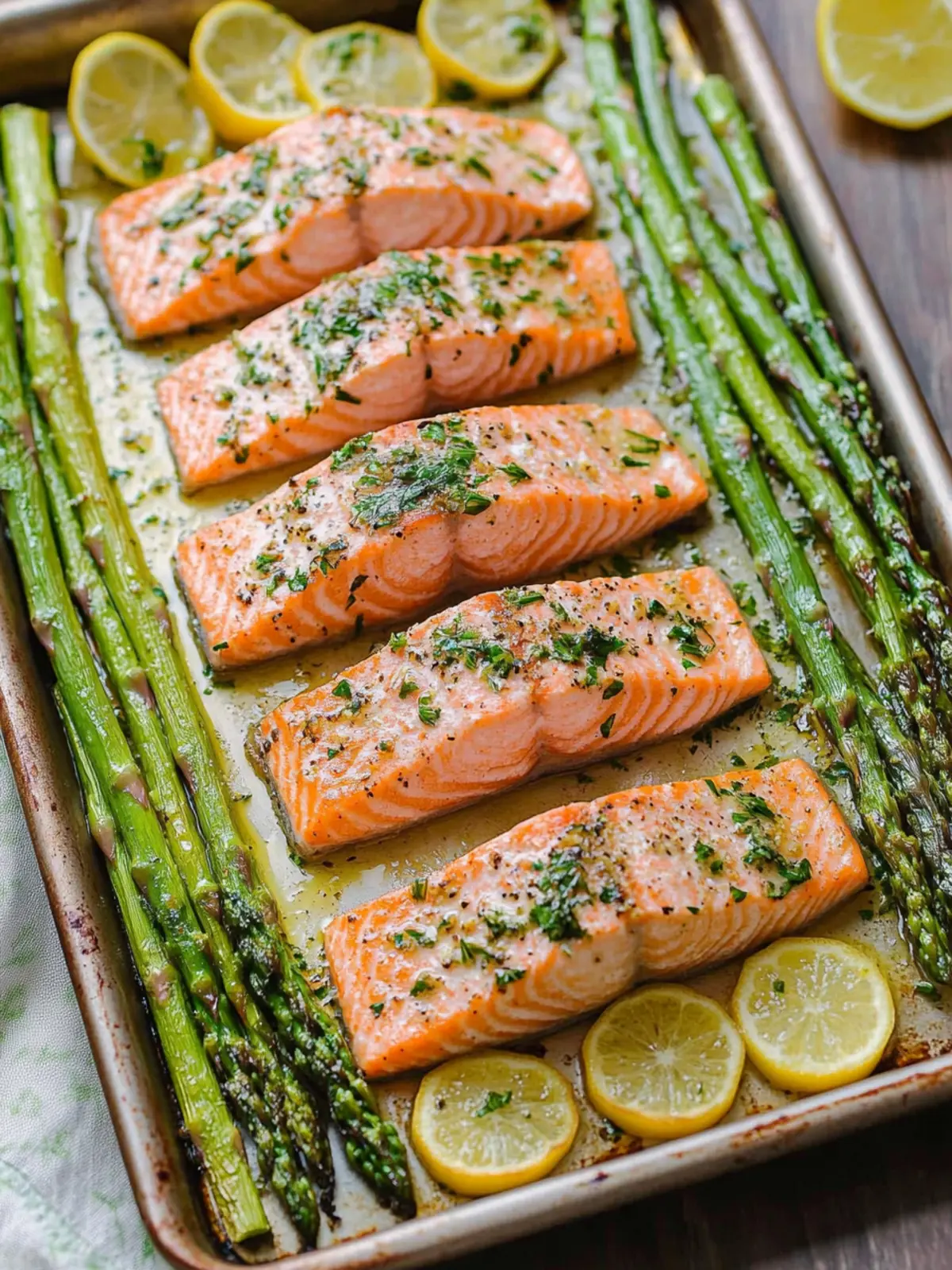 Sheet Pan Salmon and Asparagus: Quick Lemon Garlic Delight 3 Sheet Pan Salmon and Asparagus