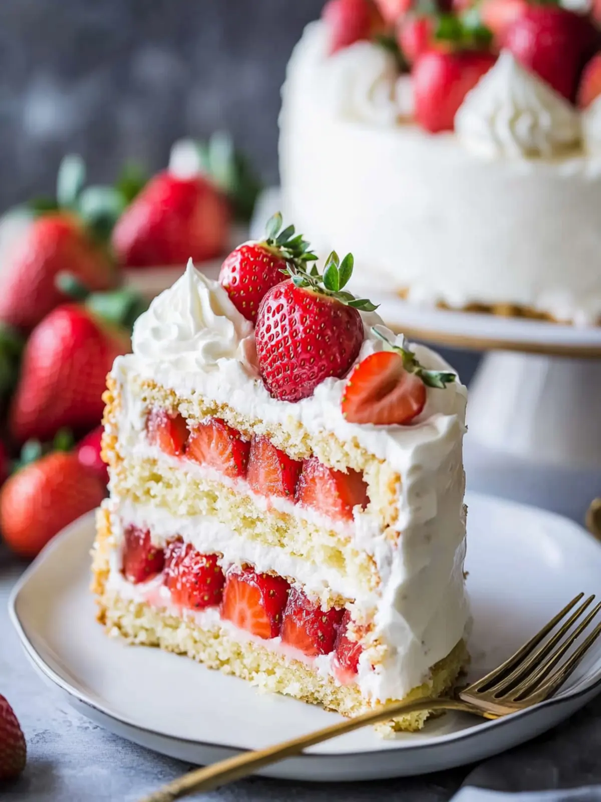 Decadent Strawberry Shortcake Cake You’ll Love to Make at Home 3 Strawberry Shortcake Cake