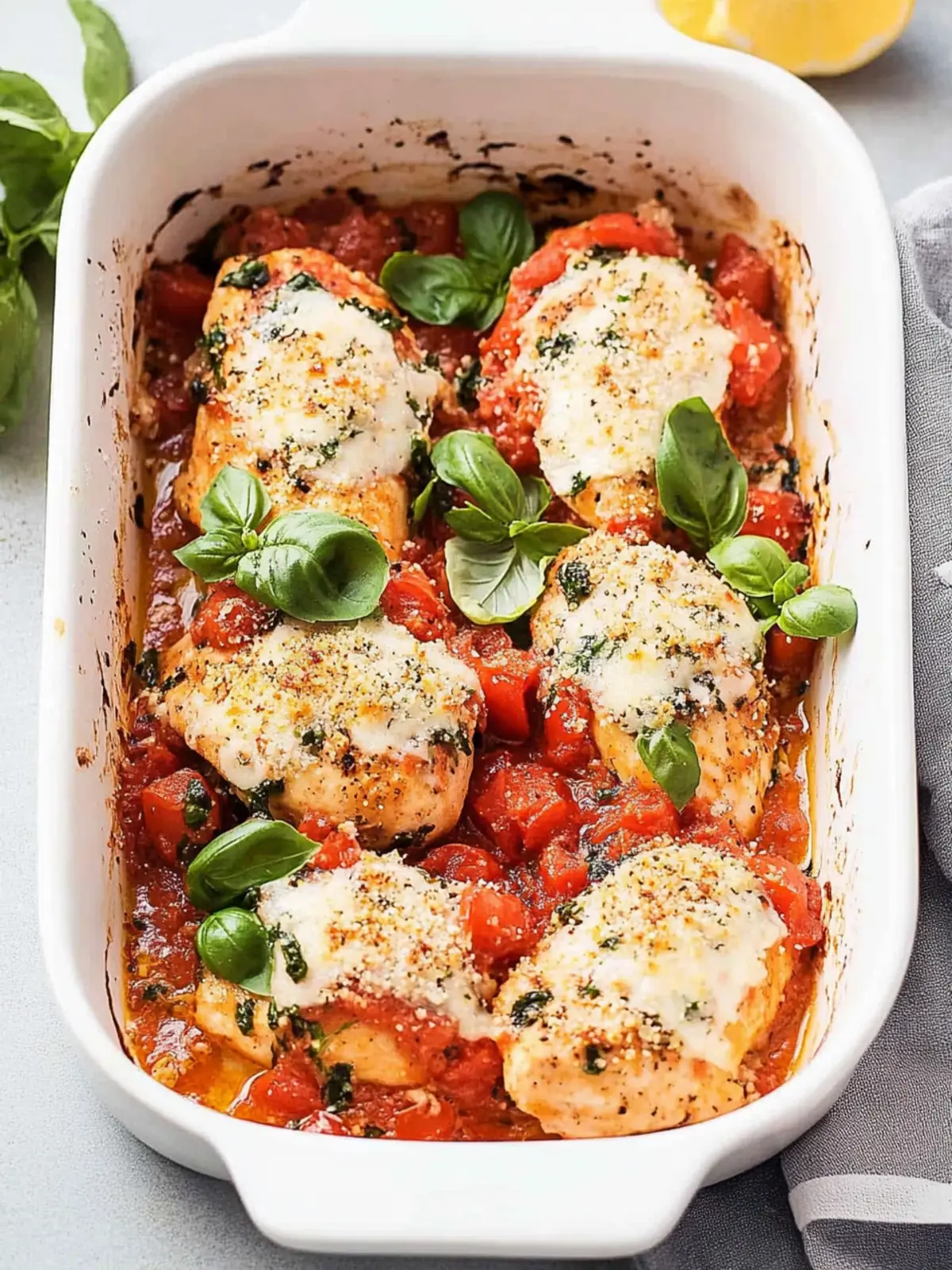 Bruschetta Chicken Bake