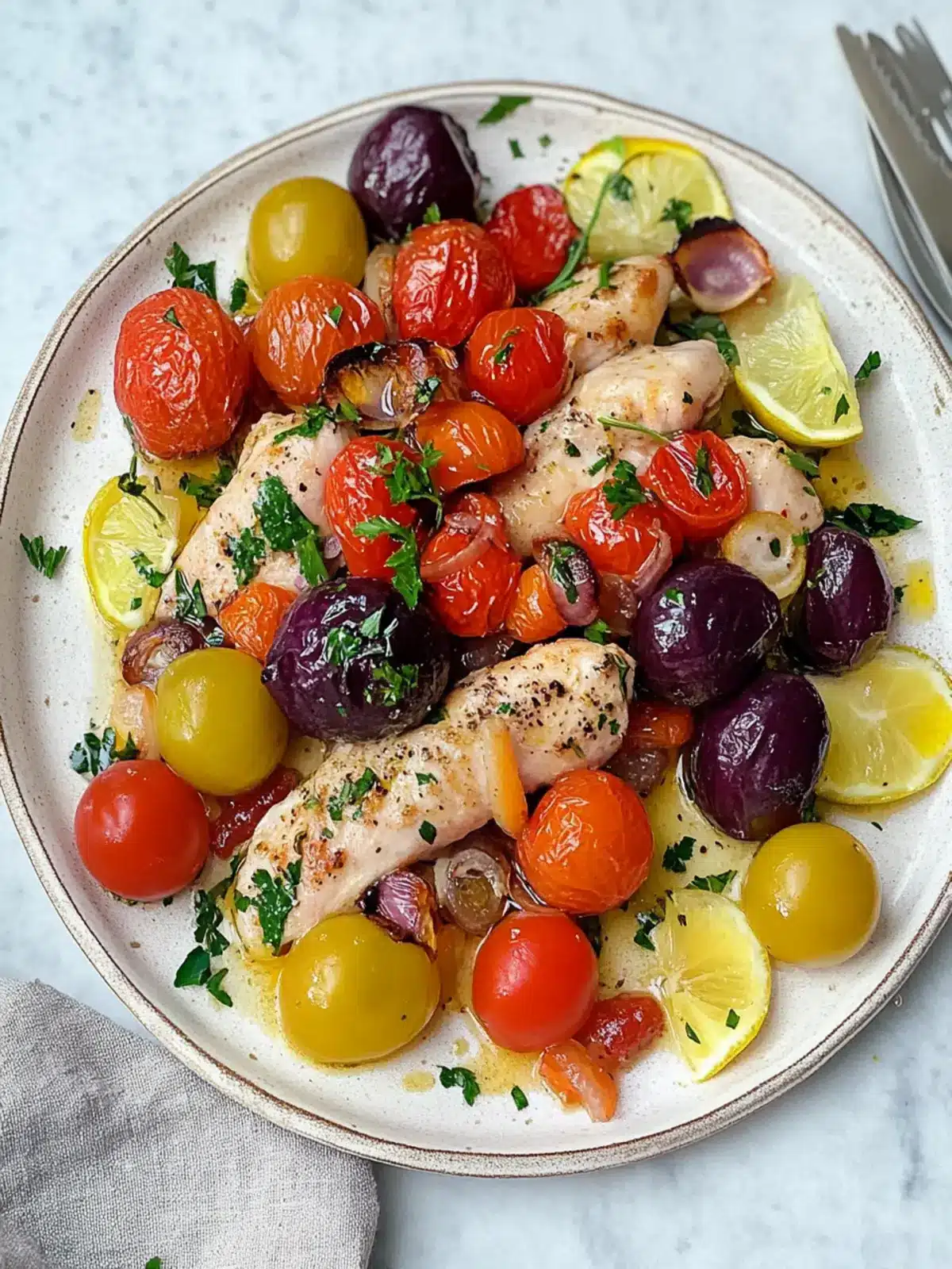Savory Easy Mediterranean Chicken Sheet Pan Dinner in 35 Minutes 3 Easy Mediterranean Chicken Sheet Pan