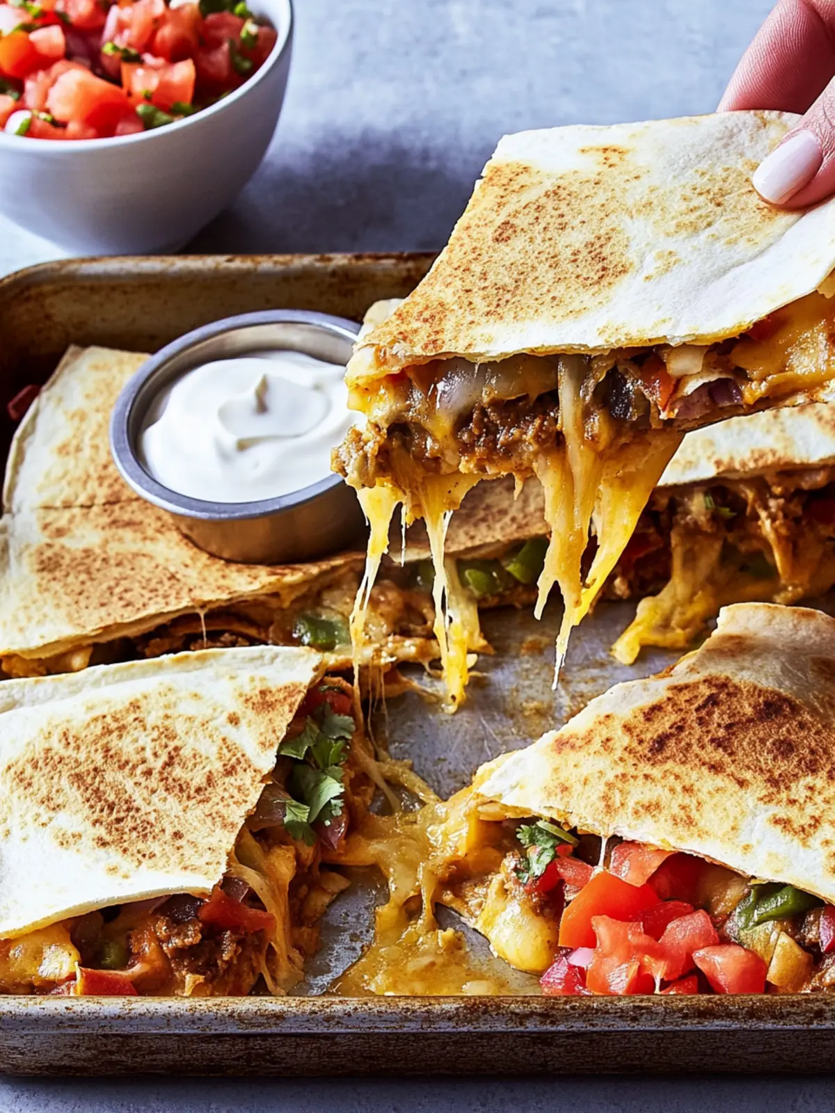 Sheet-Pan Quesadillas: Easy, Cheesy Goodness for Everyone 2 Sheet-Pan Quesadillas