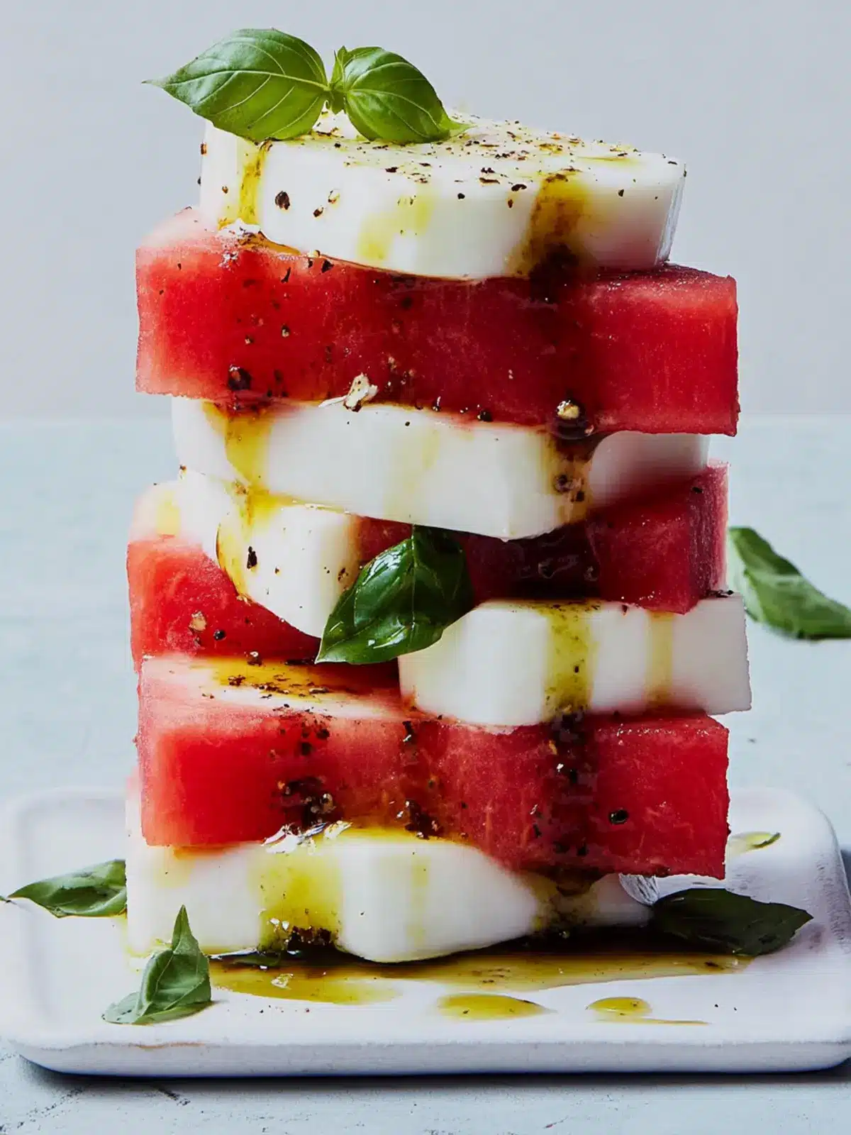Refreshing Watermelon Caprese Salad for Hot Summer Days 4 Watermelon Caprese