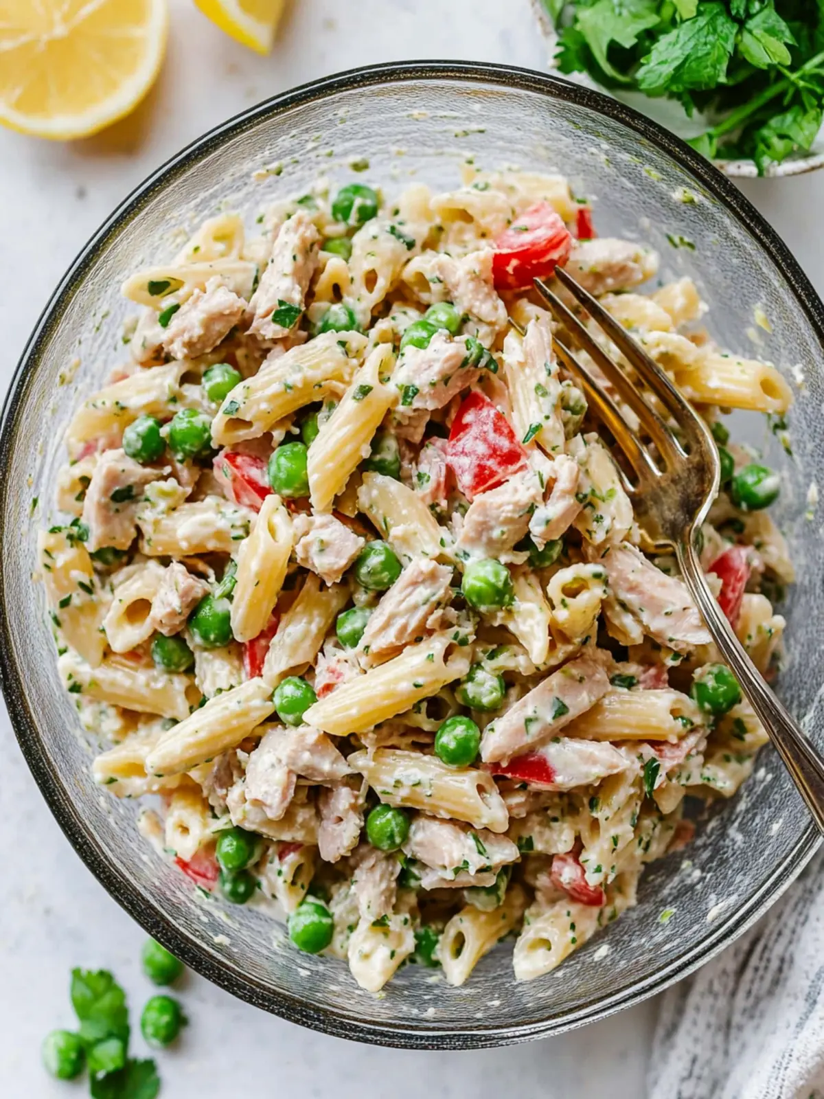 Healthy Tuna Pasta Salad with Peas for Quick Weeknight Meals 3 Healthy Tuna Pasta Salad with Peas