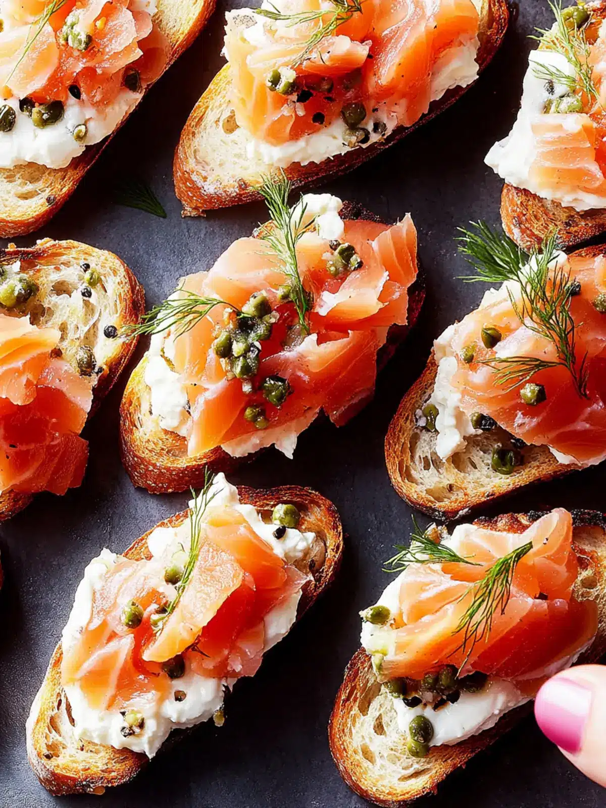 Delicious Smoked Salmon Crostini for Effortless Entertaining 3 Smoked Salmon Crostini