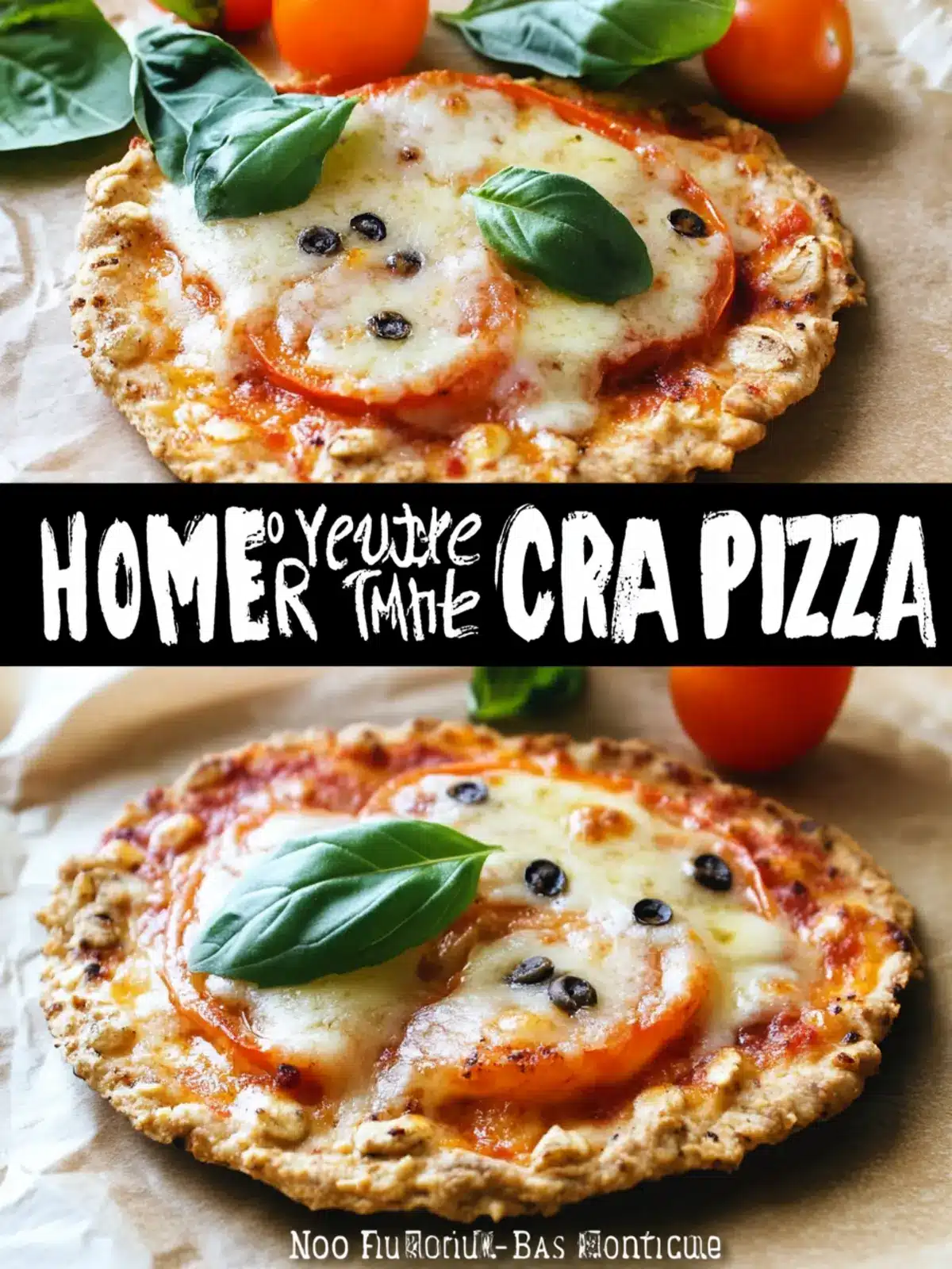 Homemade No Yeast Thin-Crust Oatmeal Mini-Pizza Delight 3 HOMEMADE, NO YEAST, THIN-CRUST OATMEAL MINI-PIZZA