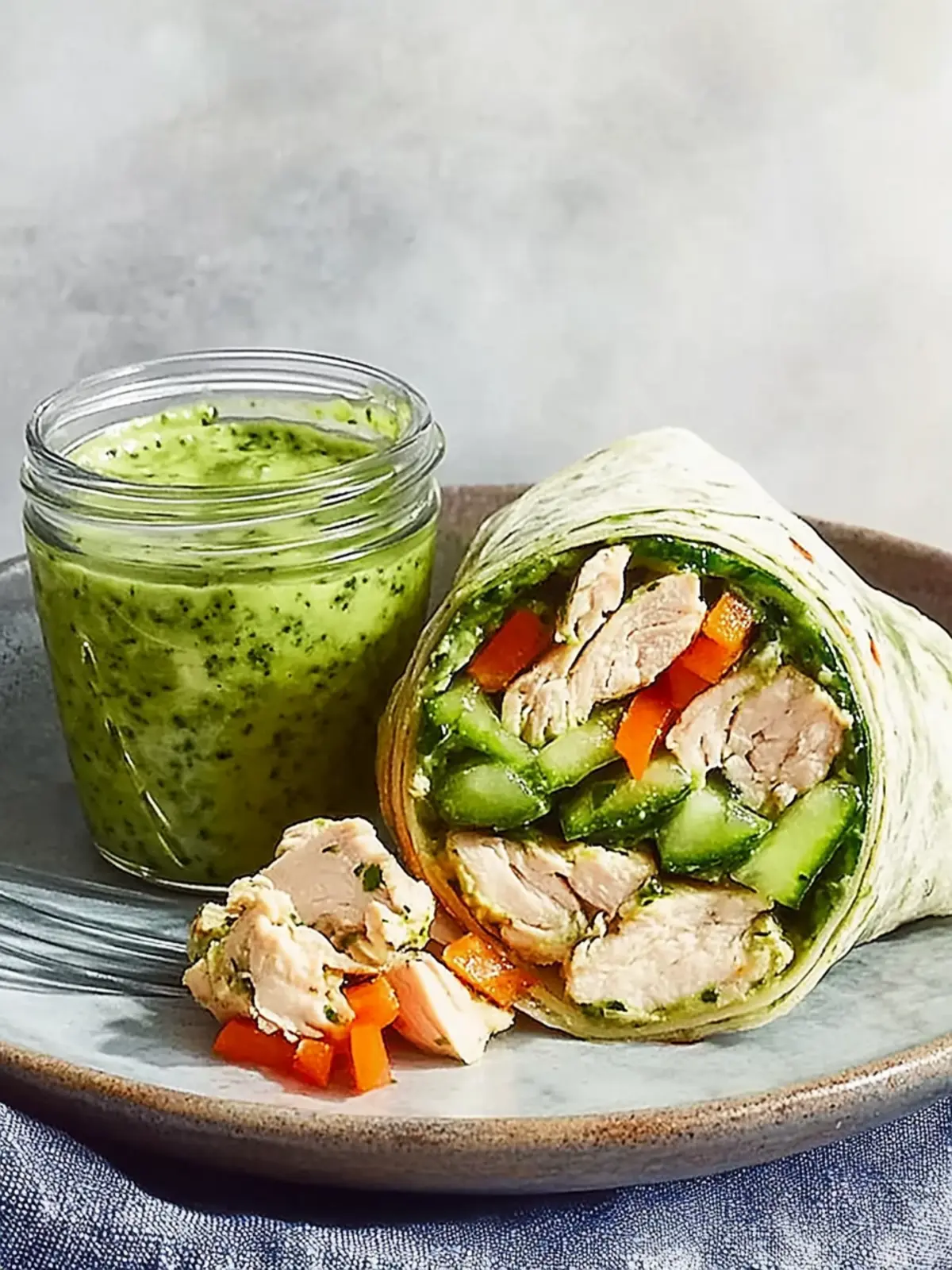 Cucumber-Chicken Green Goddess Wrap: Fresh Flavor in Minutes 4 Cucumber-Chicken Green Goddess Wrap