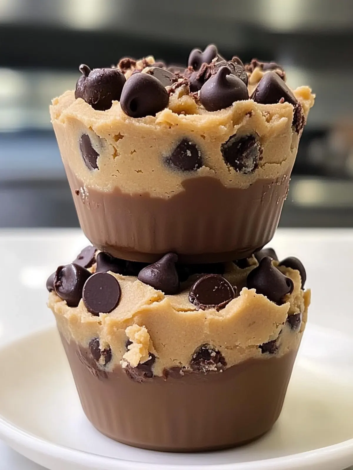 Decadent Chocolate Chip Cookie Dough Cups You Must Try 2 Chocolate Chip Cookie Dough Cups