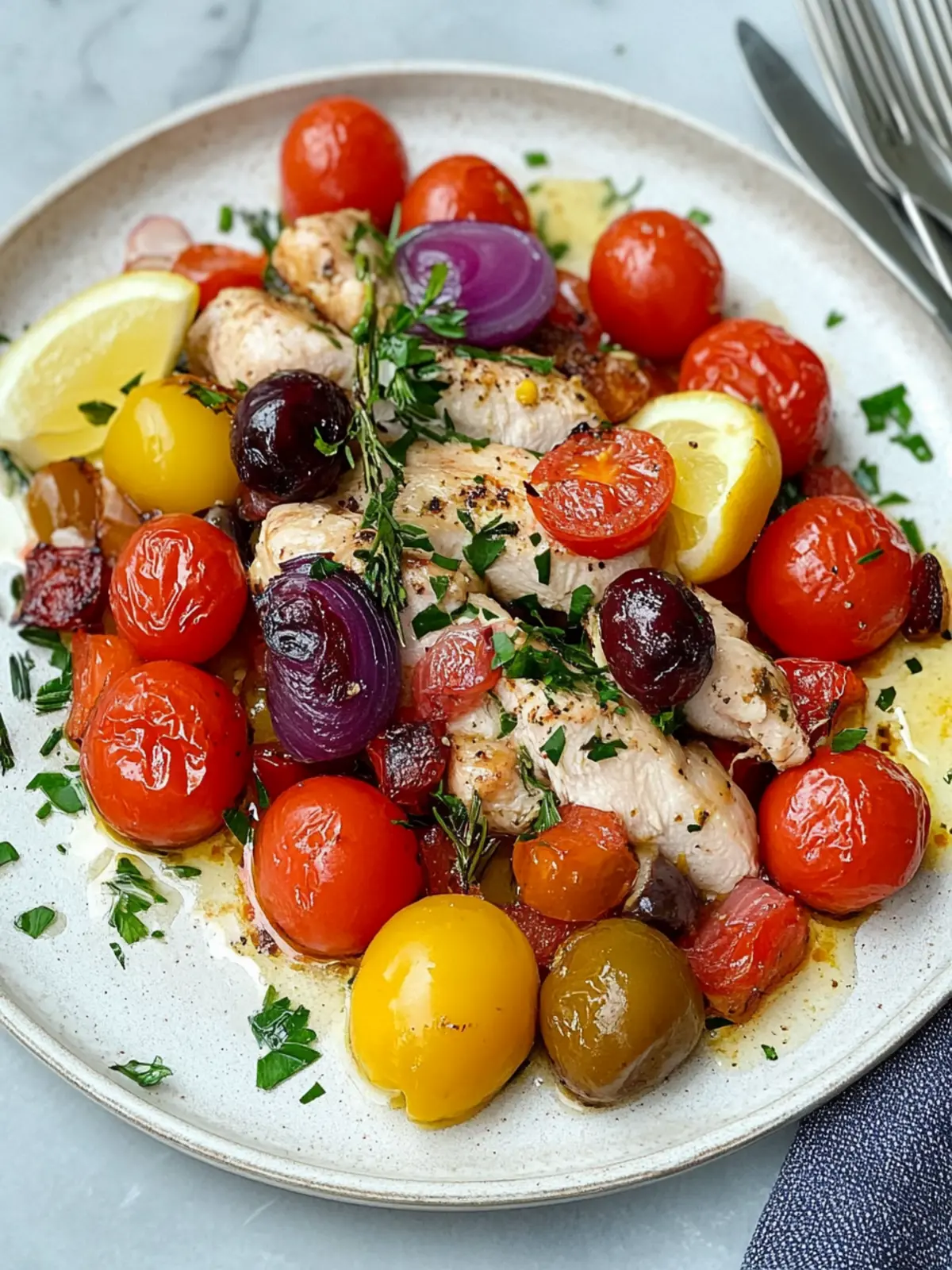 Savory Easy Mediterranean Chicken Sheet Pan Dinner in 35 Minutes 5 Easy Mediterranean Chicken Sheet Pan
