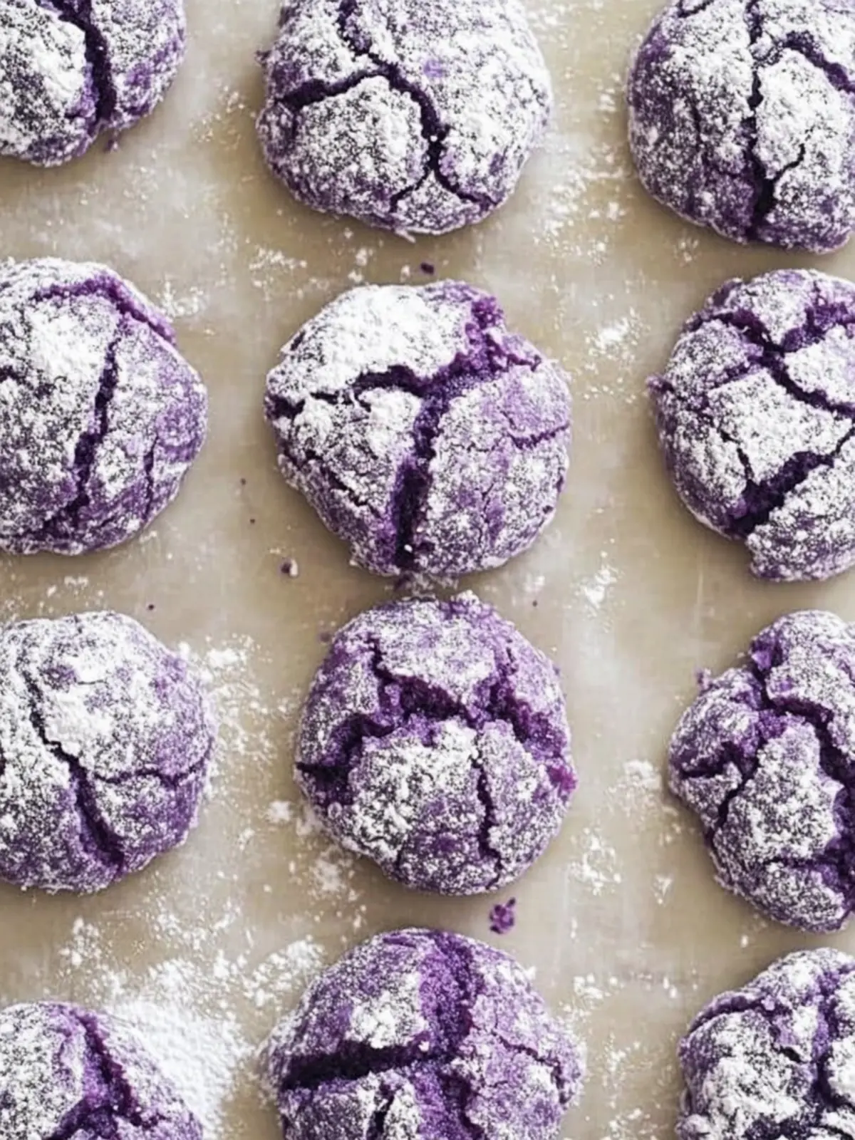 Ube Crinkle Cookies: Irresistibly Chewy Filipino Treats 5 Ube Crinkle Cookies (Filipino Purple Yam Cookies)