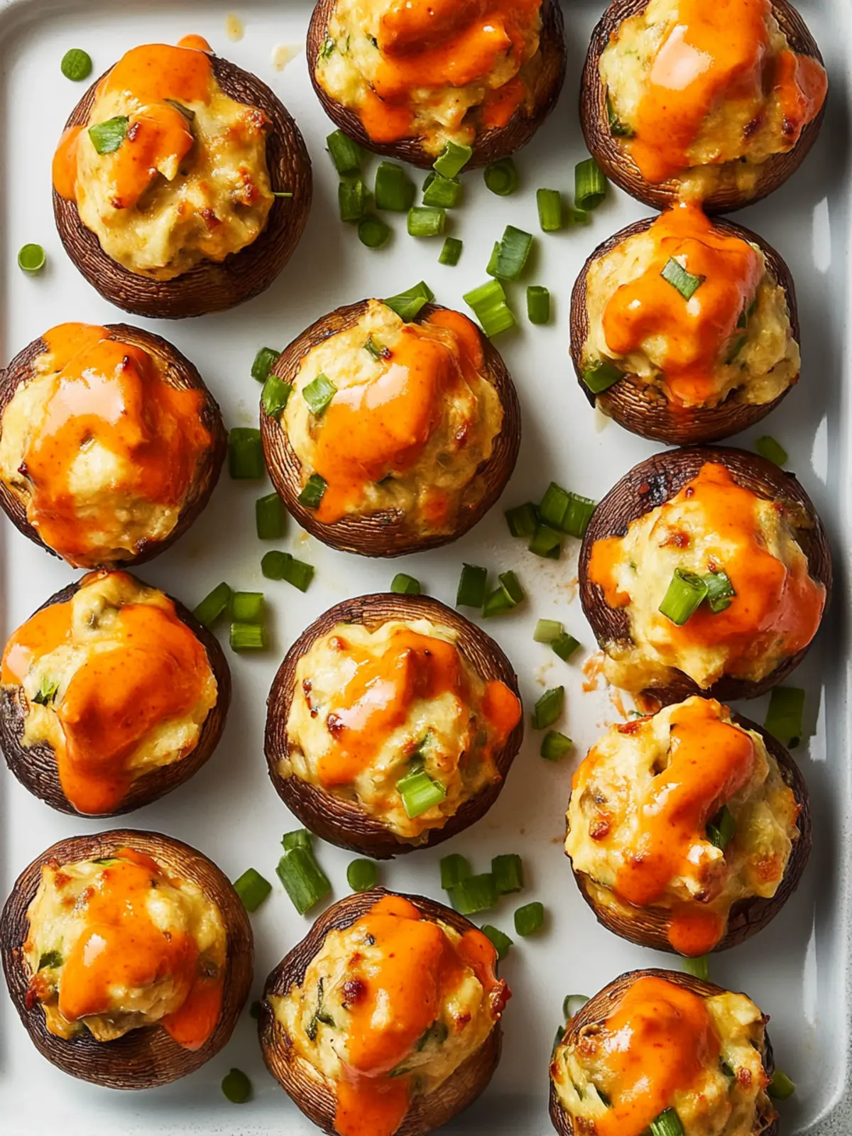 Buffalo-Stuffed Mushrooms: Irresistibly Spicy Appetizer Delight 5 Buffalo-Stuffed Mushrooms