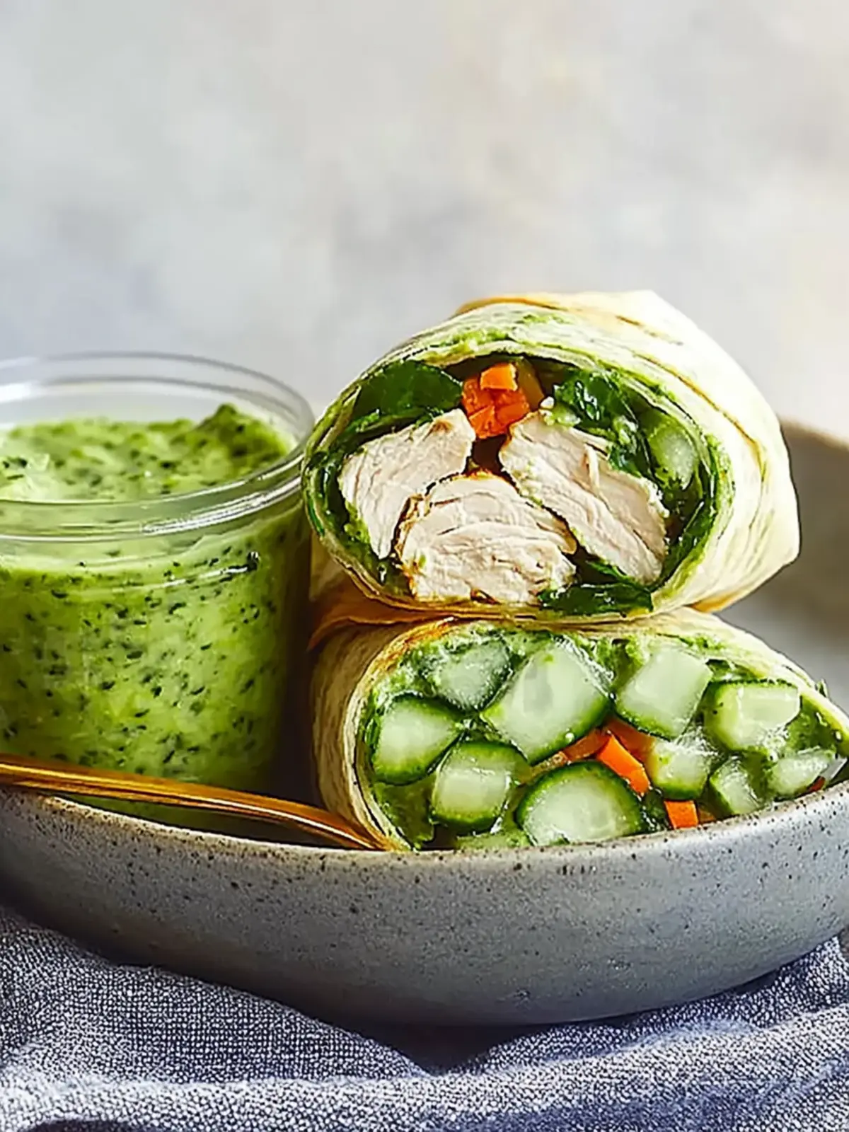 Cucumber-Chicken Green Goddess Wrap: Fresh Flavor in Minutes 2 Cucumber-Chicken Green Goddess Wrap