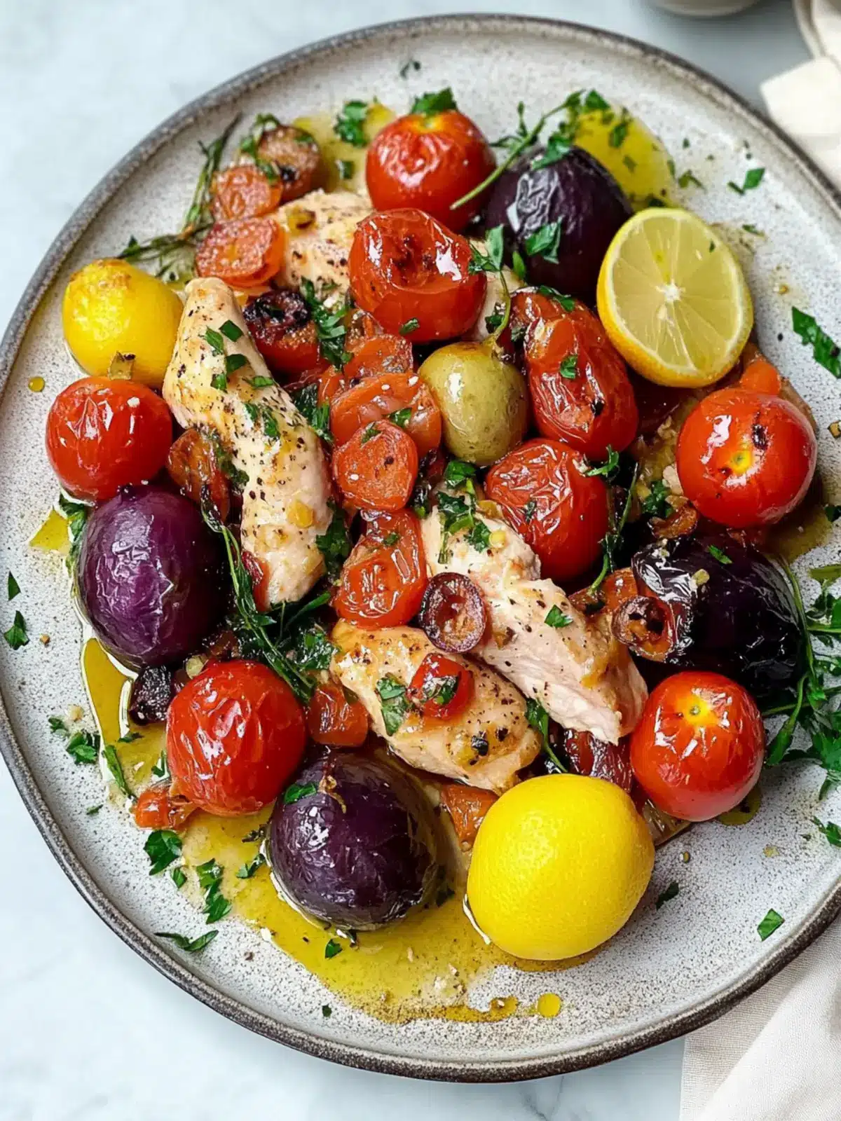 Savory Easy Mediterranean Chicken Sheet Pan Dinner in 35 Minutes 4 Easy Mediterranean Chicken Sheet Pan