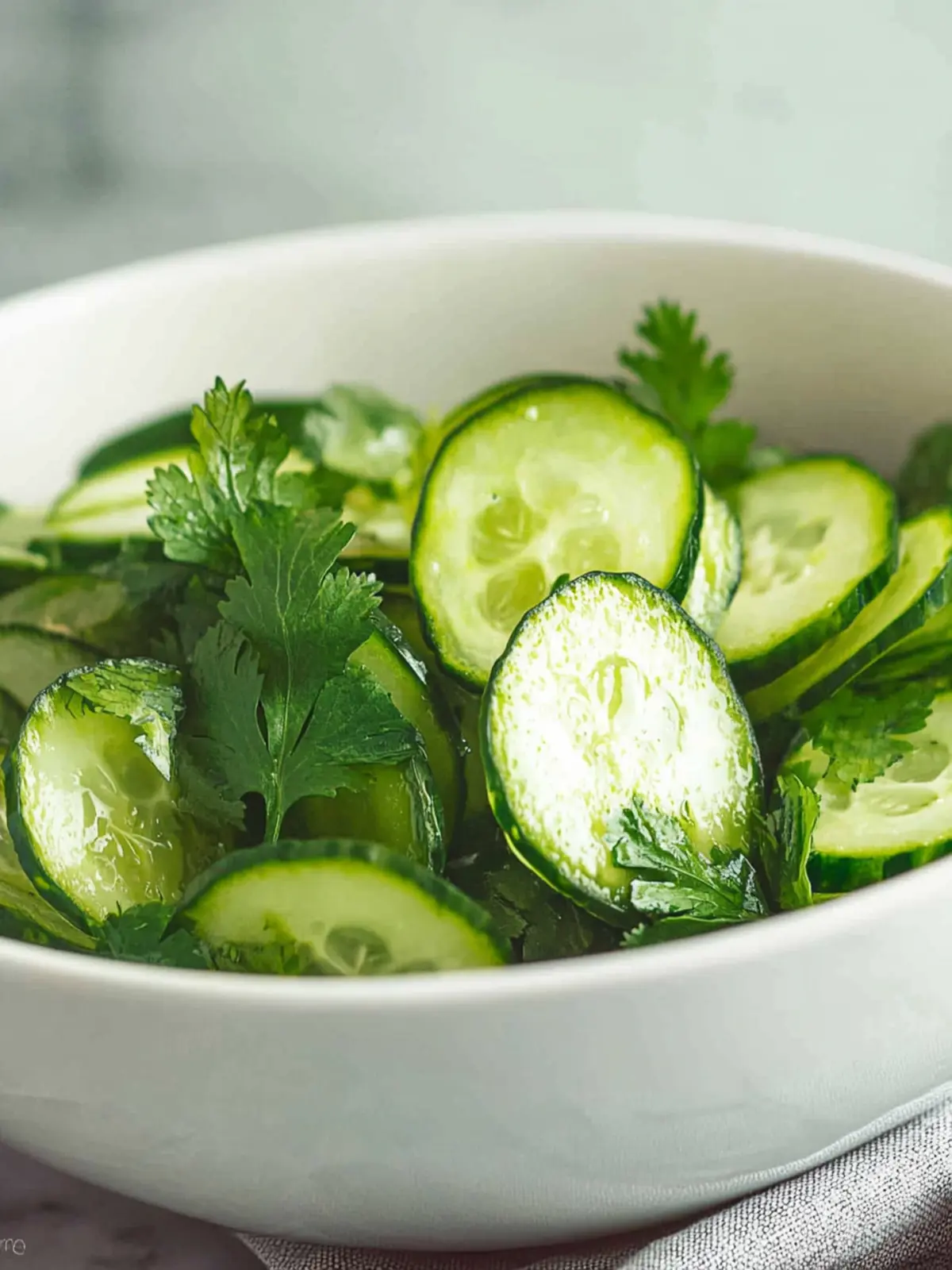 Delicious Cucumber Salad with Cilantro and Lime in 5 Minutes 3 Cucumber Salad with Cilantro and Lime