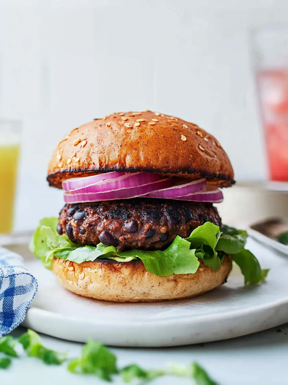 Easy Black Bean Burger Recipe bursting with Smoky Flavor 2 Easy Black Bean Burger