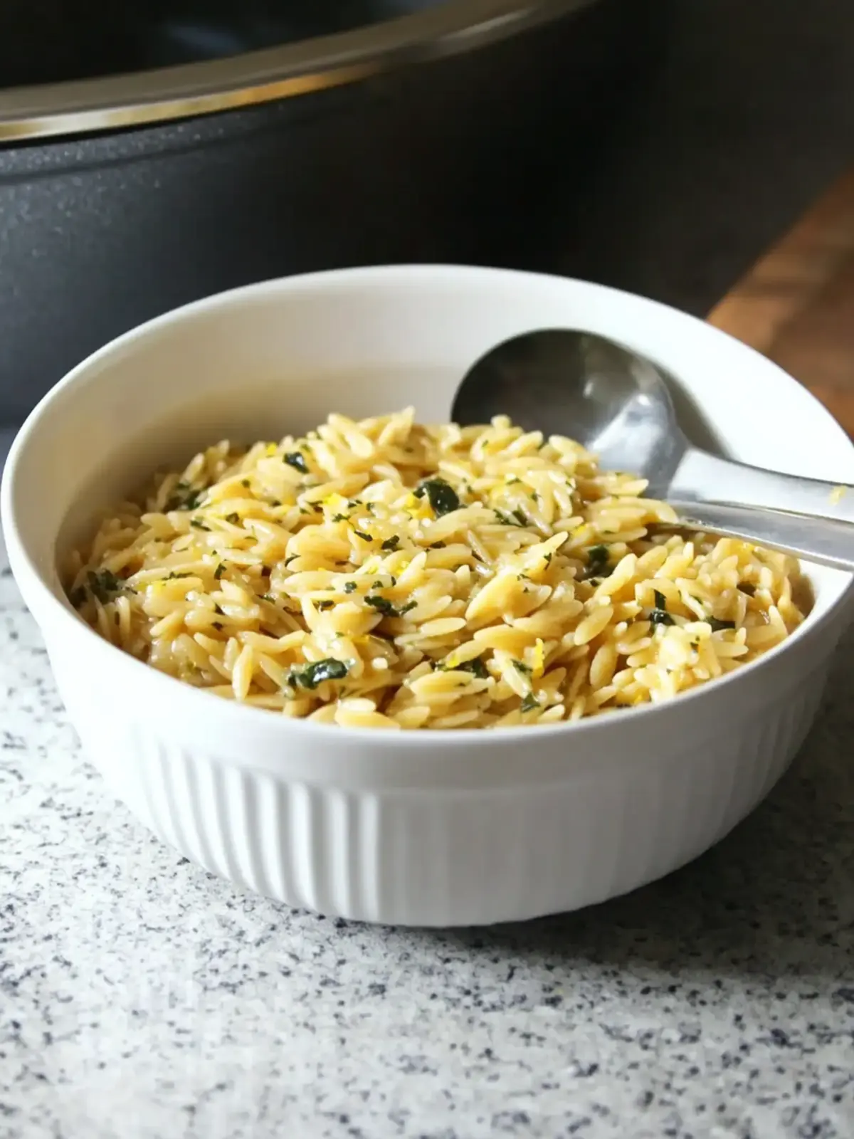 One-Pot Lemon Butter Orzo Recipe for Effortless Flavor Delight 4 One-Pot Lemon Butter Orzo Recipe