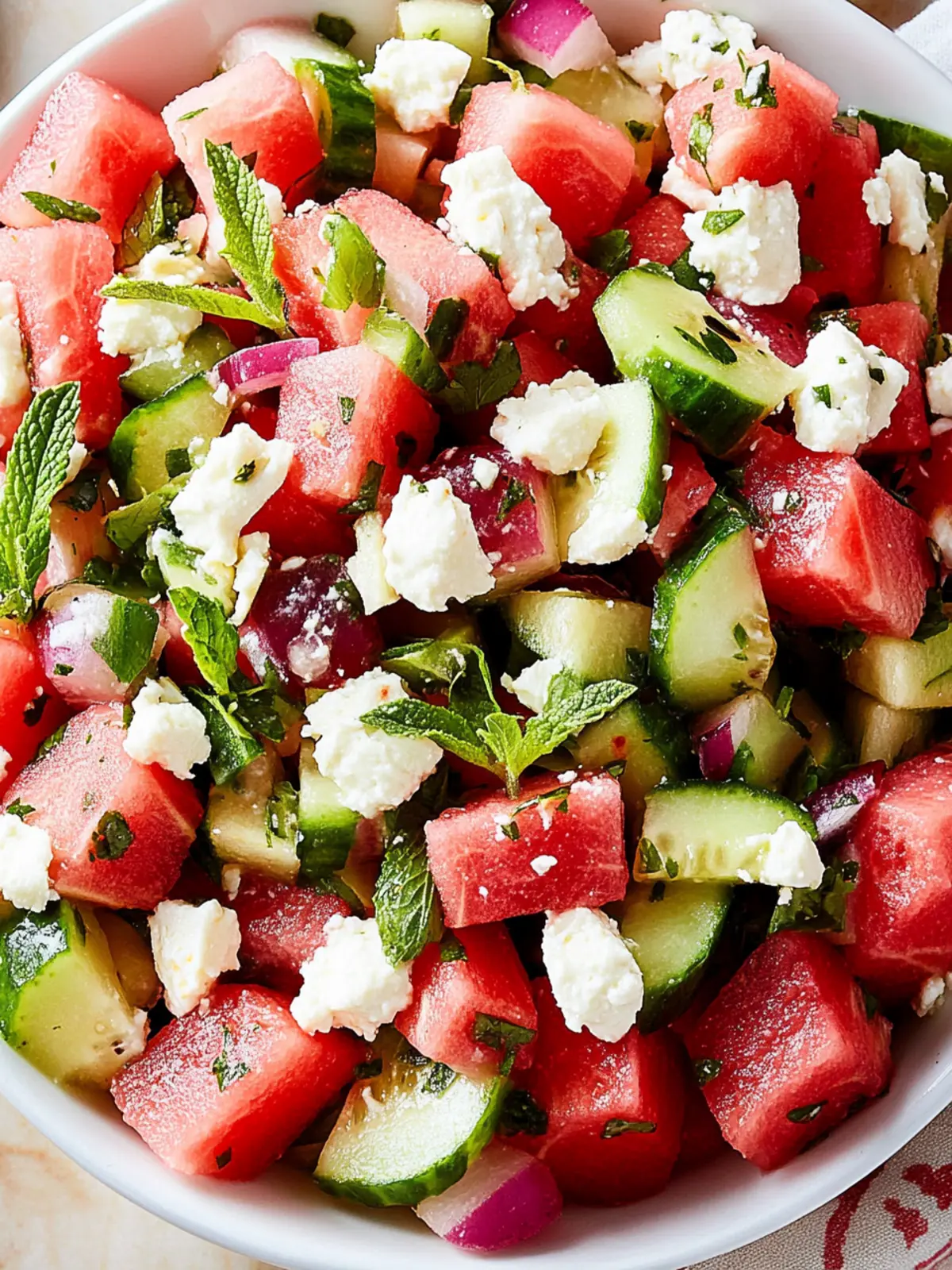 Watermelon-Feta Salad: Your Ultimate Refreshing Summer Fix 2 Watermelon-Feta Salad