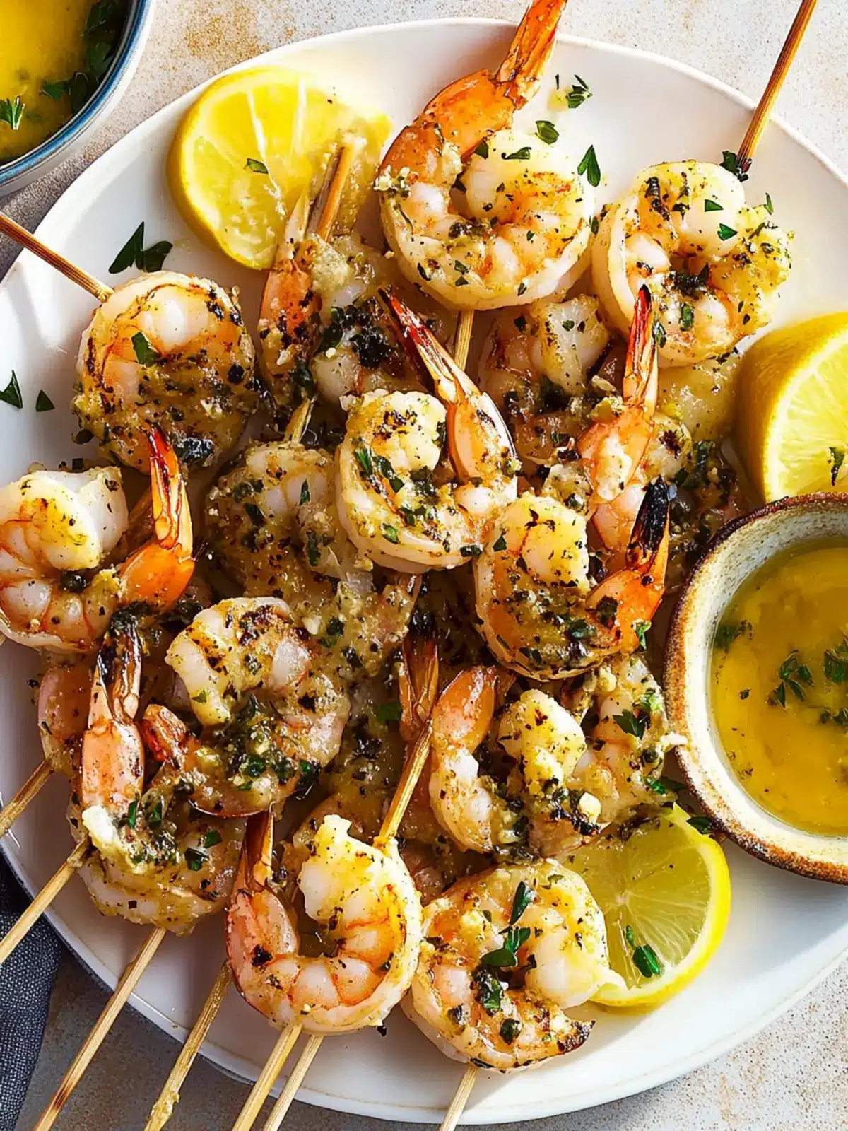 Grilled Shrimp Piccata Skewers: Your New Summer Favorite! 5 Grilled Shrimp Piccata Skewers